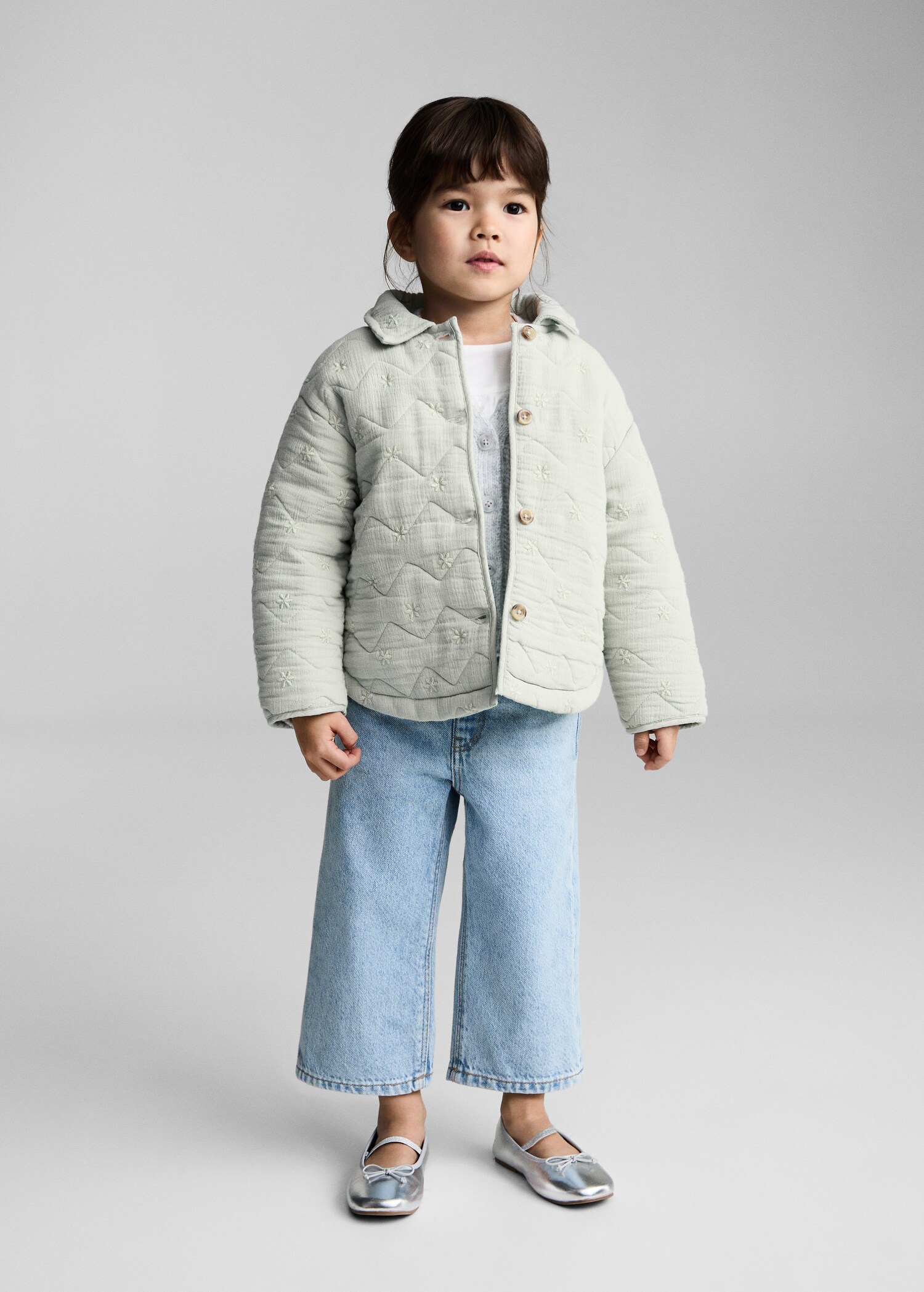 Cotton quilted jacket - General plane