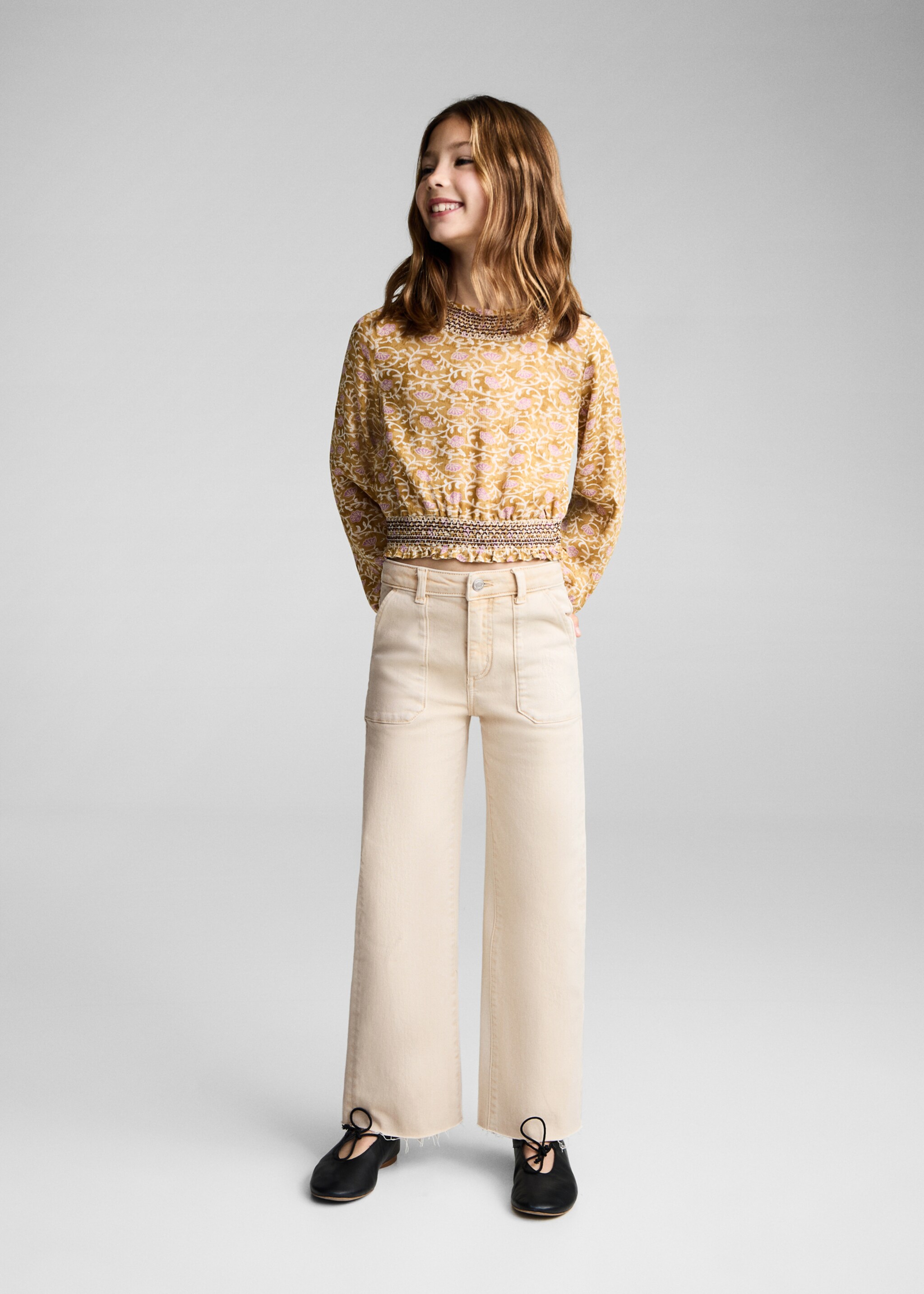 Utility pocket jeans - General plane, Ecru. Ref: 87053270-00.