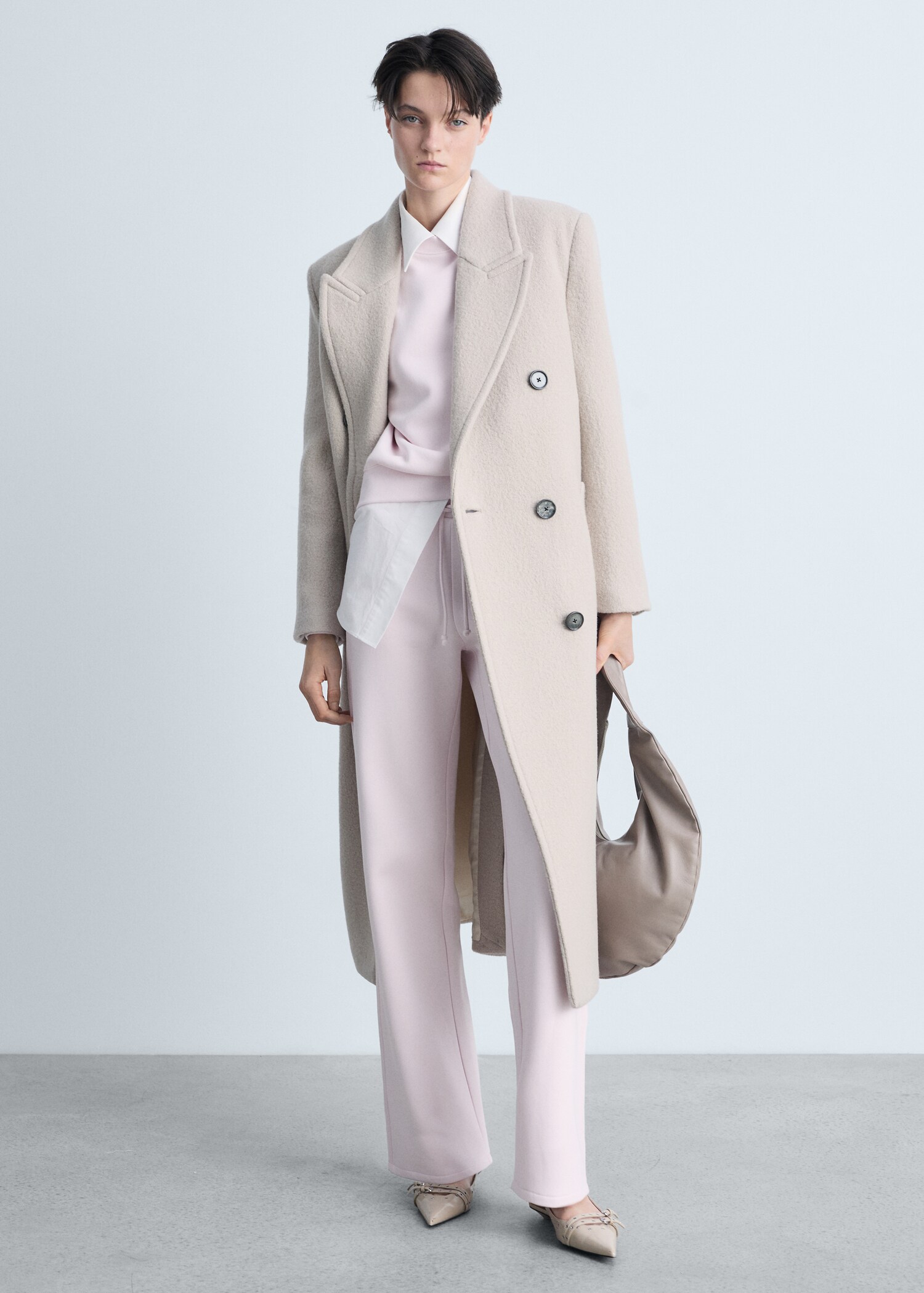 Baumwoll-Sweatshirt mit Rundhals - Allgemeine Ansicht