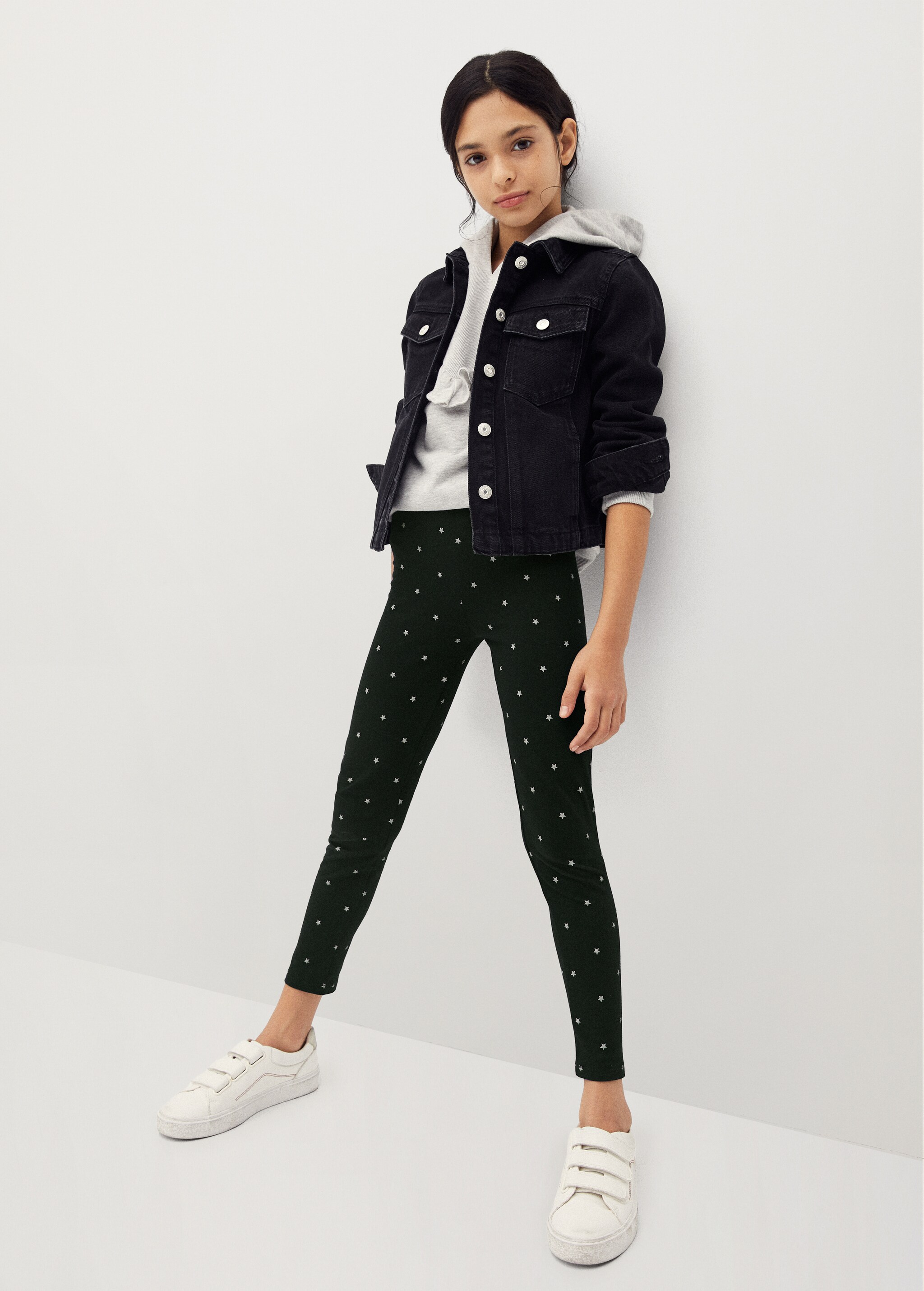 Organic cotton printed leggings - General plane