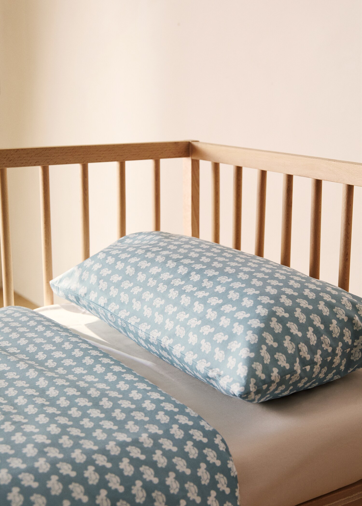 Cotton percale printed children's pillowcase 30x50 cm - General plane