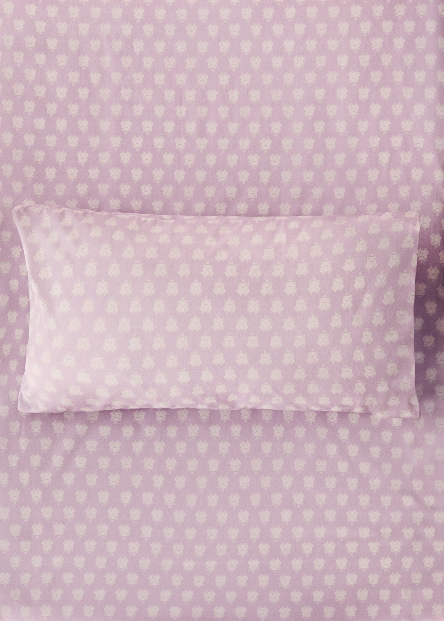 Cotton percale printed children's pillowcase 30x50 cm - General plane