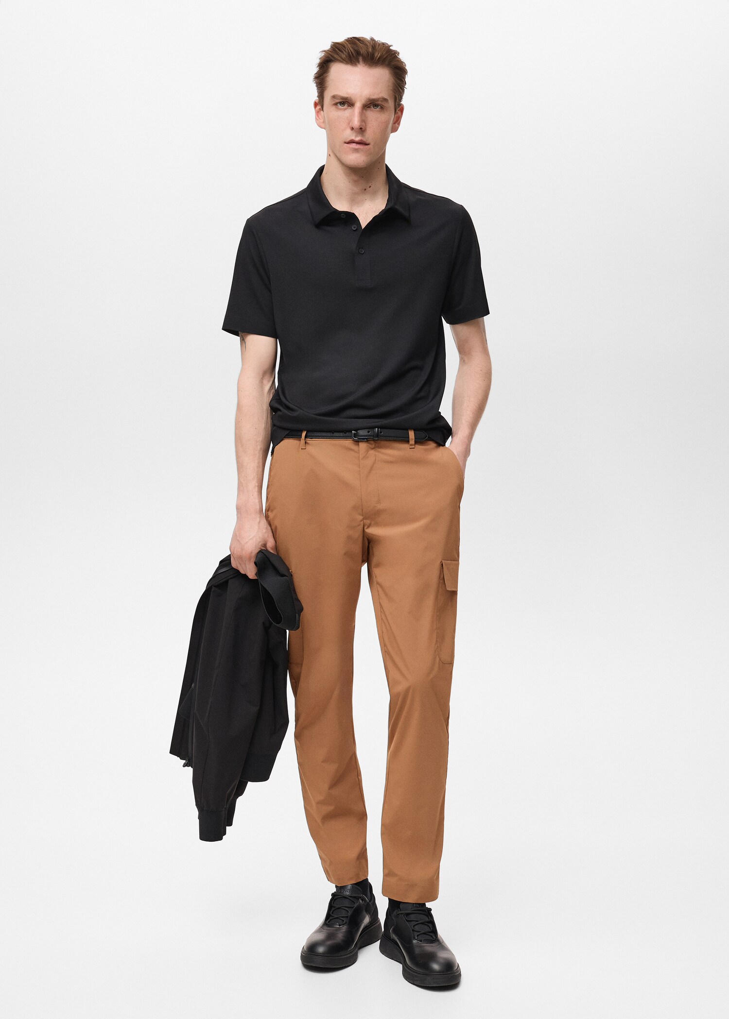 Thermoregulating comfort stretch cargo trousers - General plane