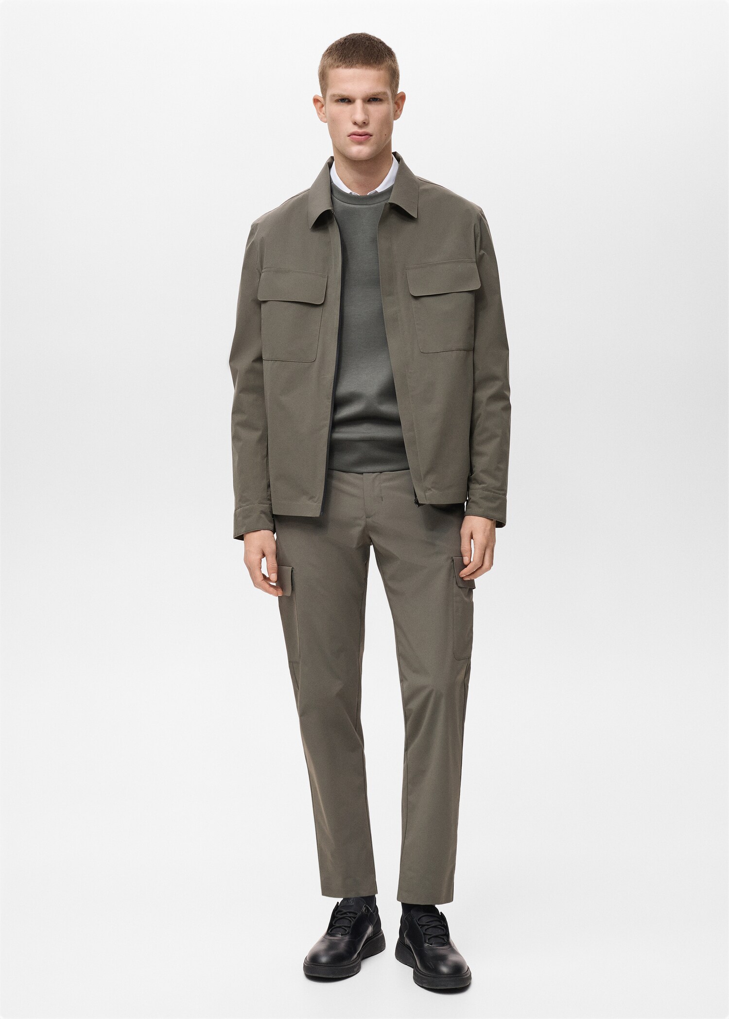 Thermoregulating comfort stretch cargo trousers - General plane