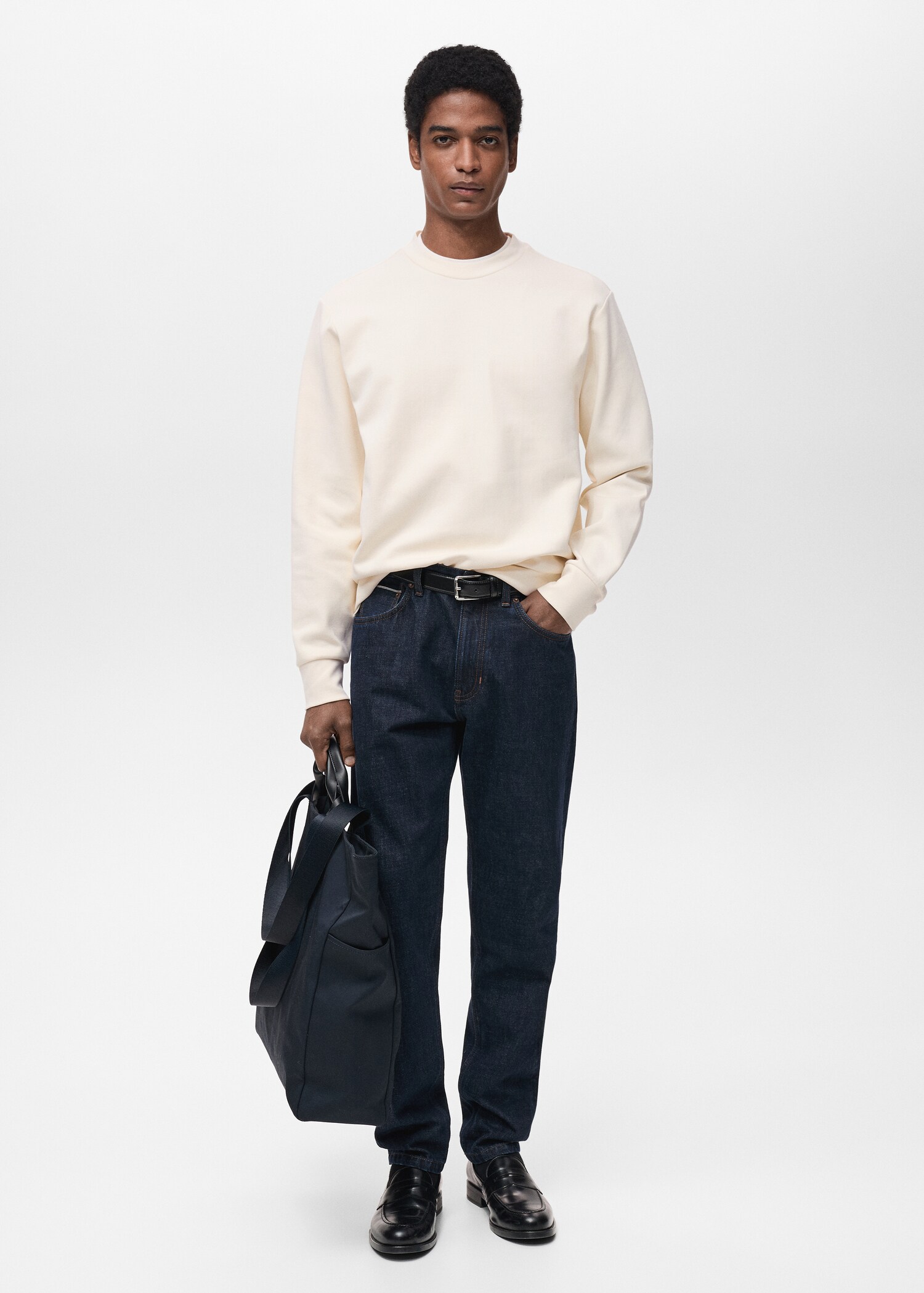 Regular-Fit-Sweatshirt aus Baumwolle - Allgemeine Ansicht