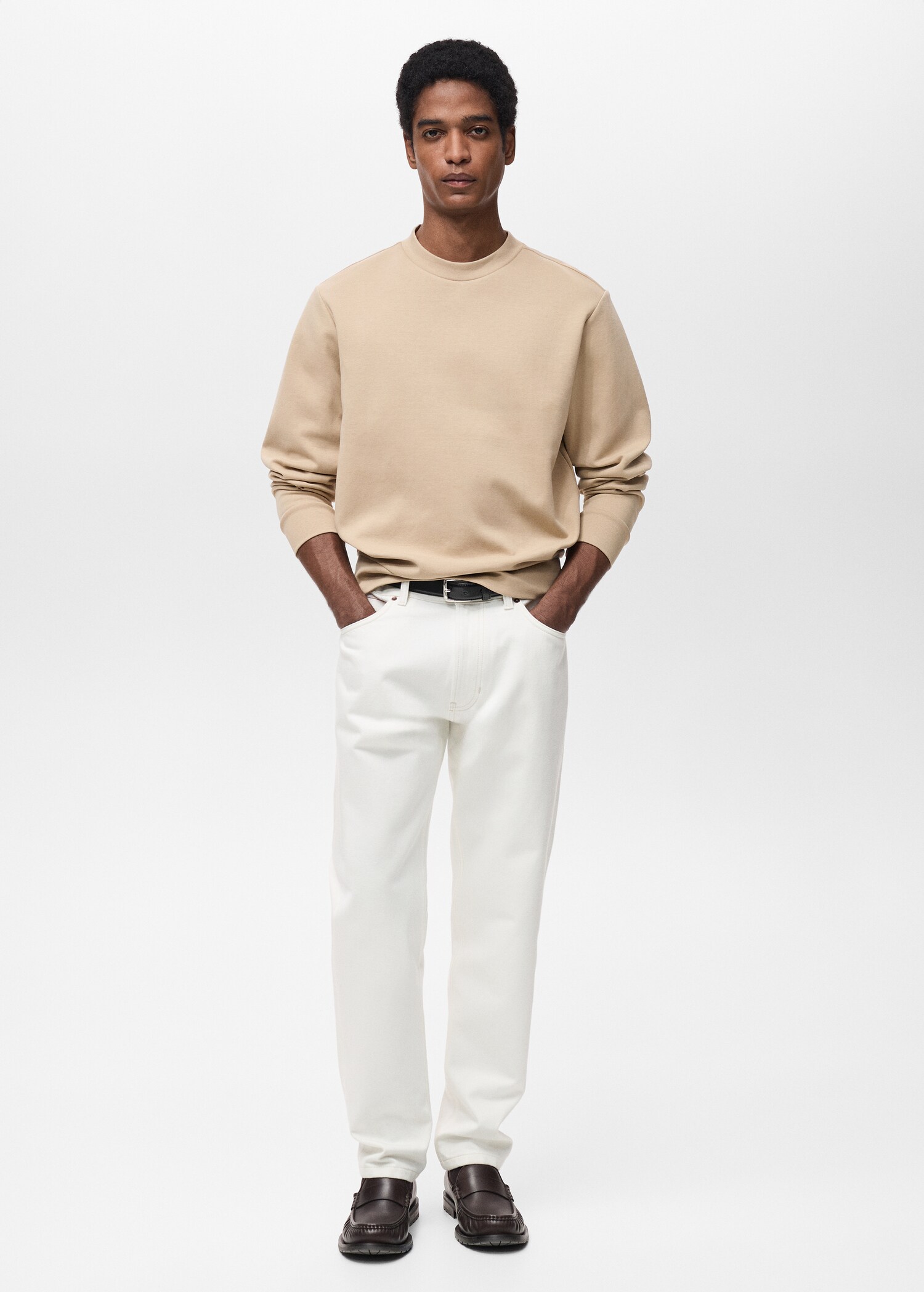 Regular-Fit-Sweatshirt aus Baumwolle - Allgemeine Ansicht