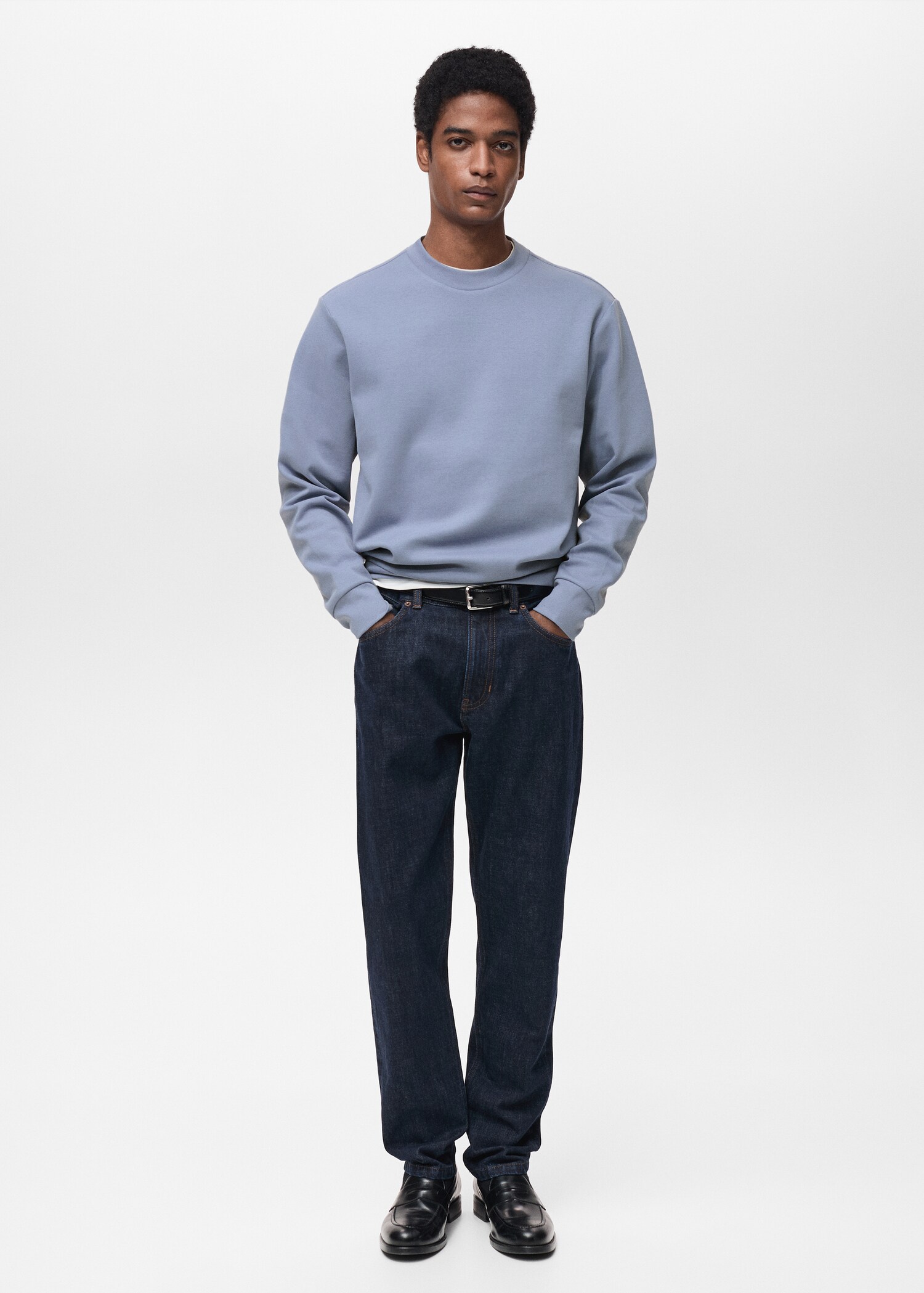 Regular-Fit-Sweatshirt aus Baumwolle - Allgemeine Ansicht