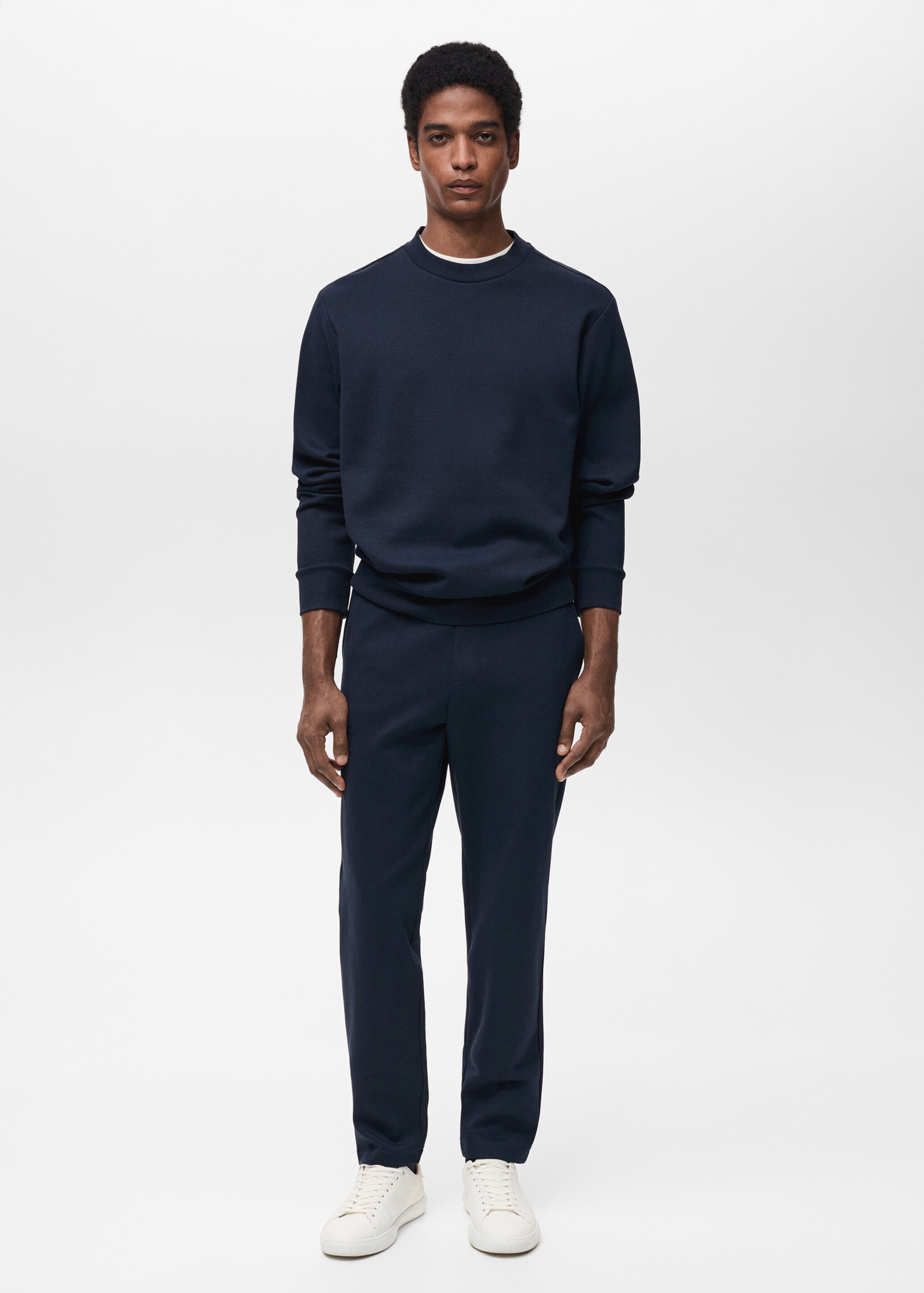 Regular-Fit-Sweatshirt aus Baumwolle - Allgemeine Ansicht, Nachtblau. Ref: 87054409-00.