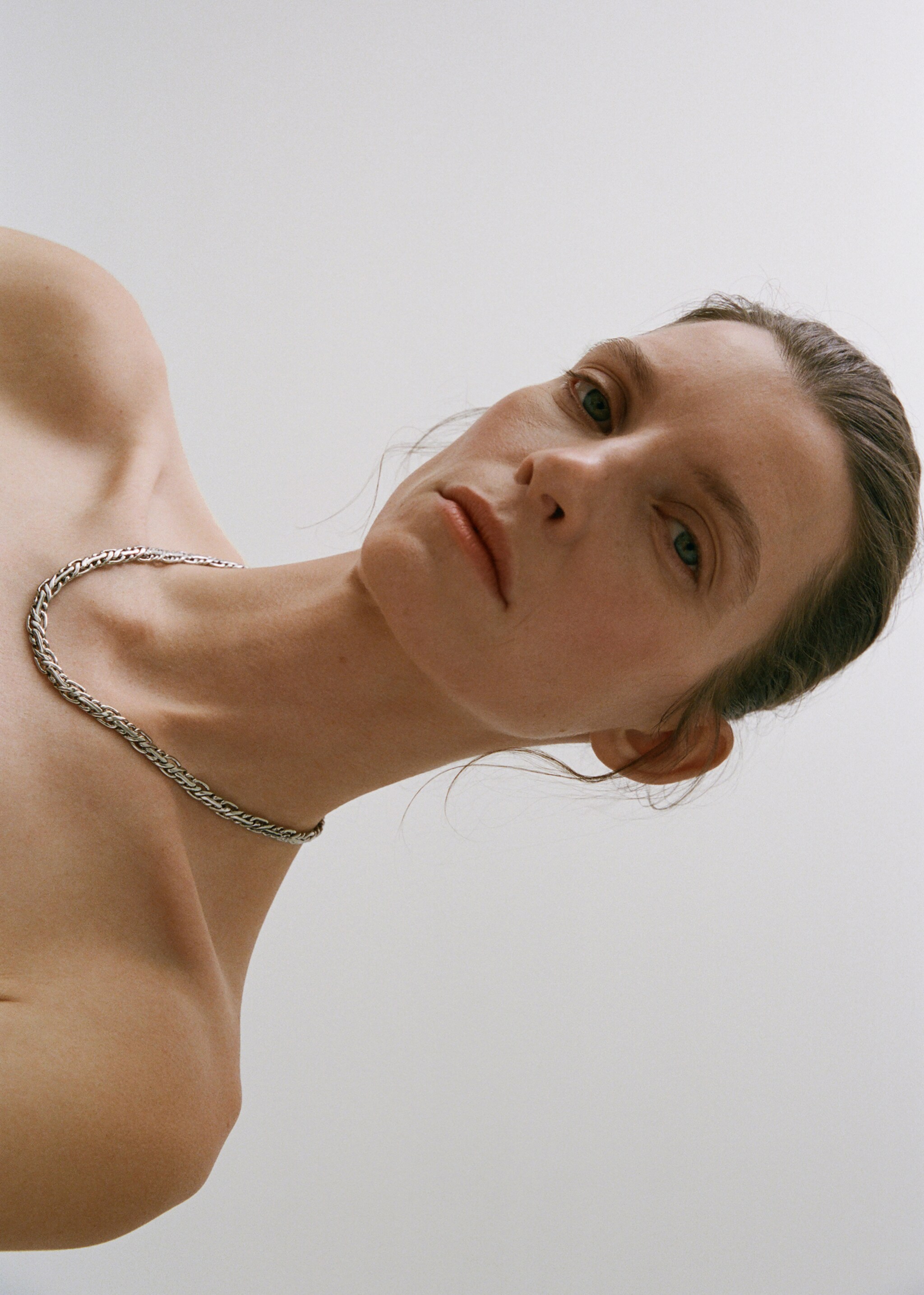 Necklace with mini links - General plane, Silver. Ref: 87054415-00.