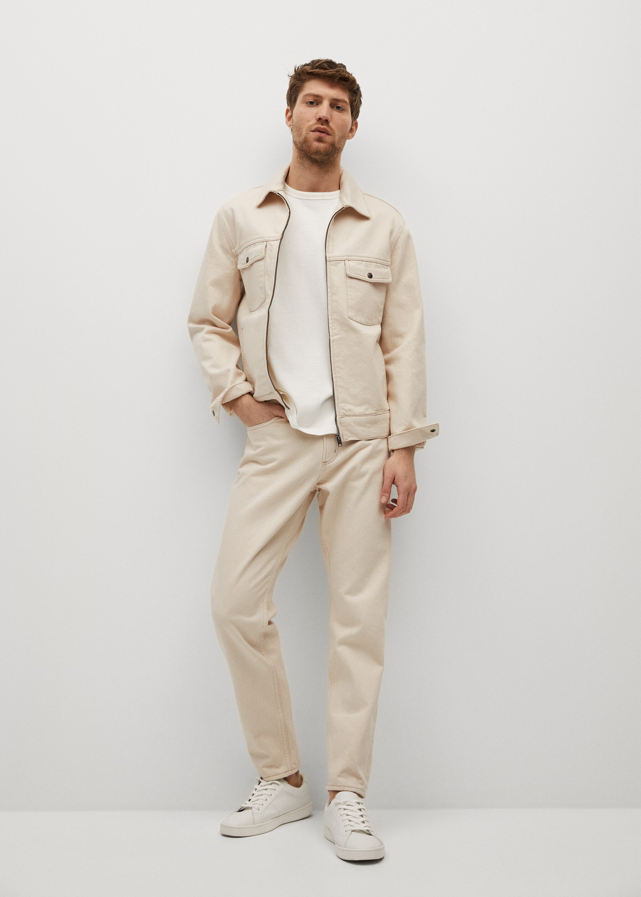 Chaqueta denim crudo - Plano general