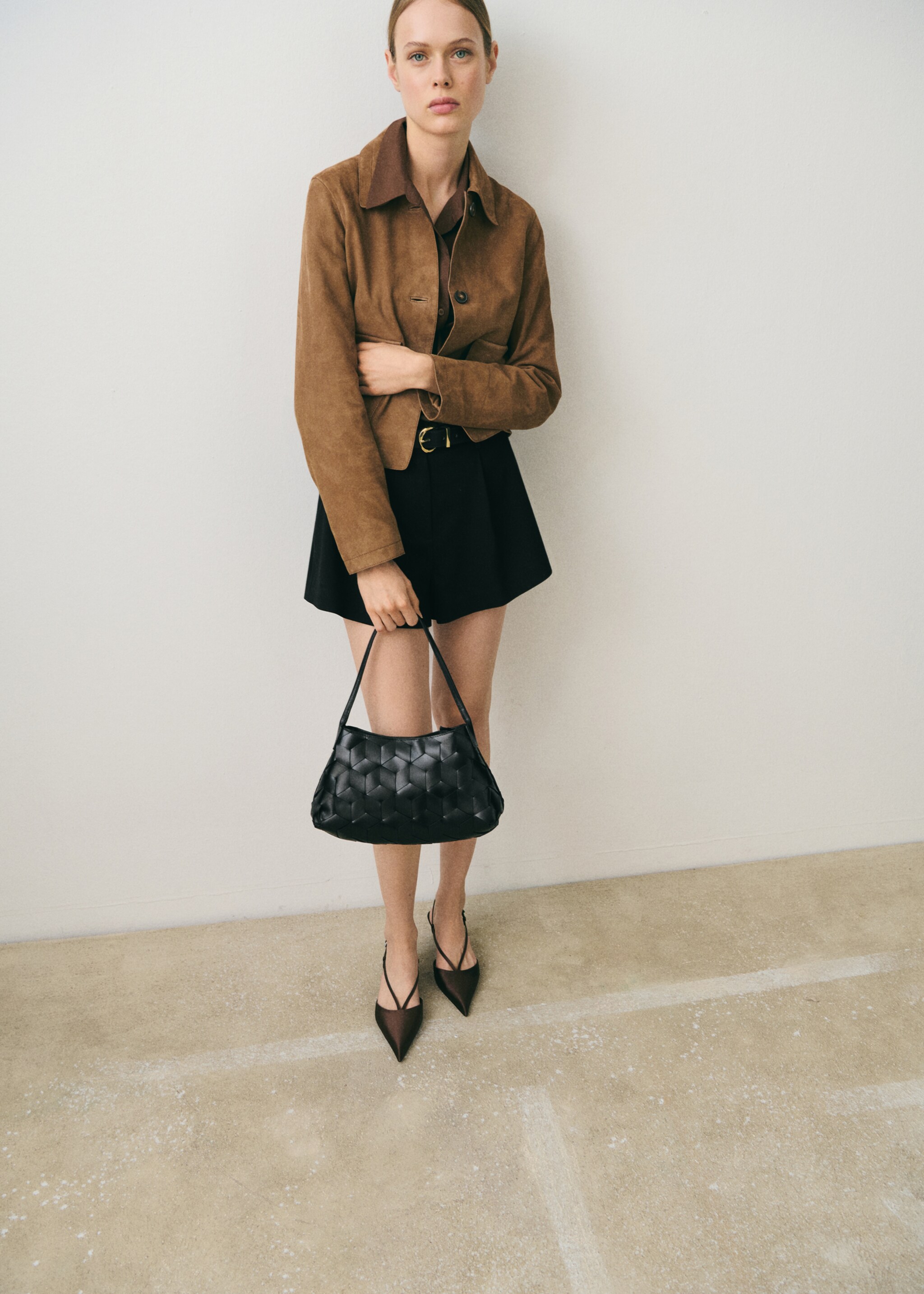 Suede leather jacket - General plane, Medium Brown. Ref: 87054804-00.