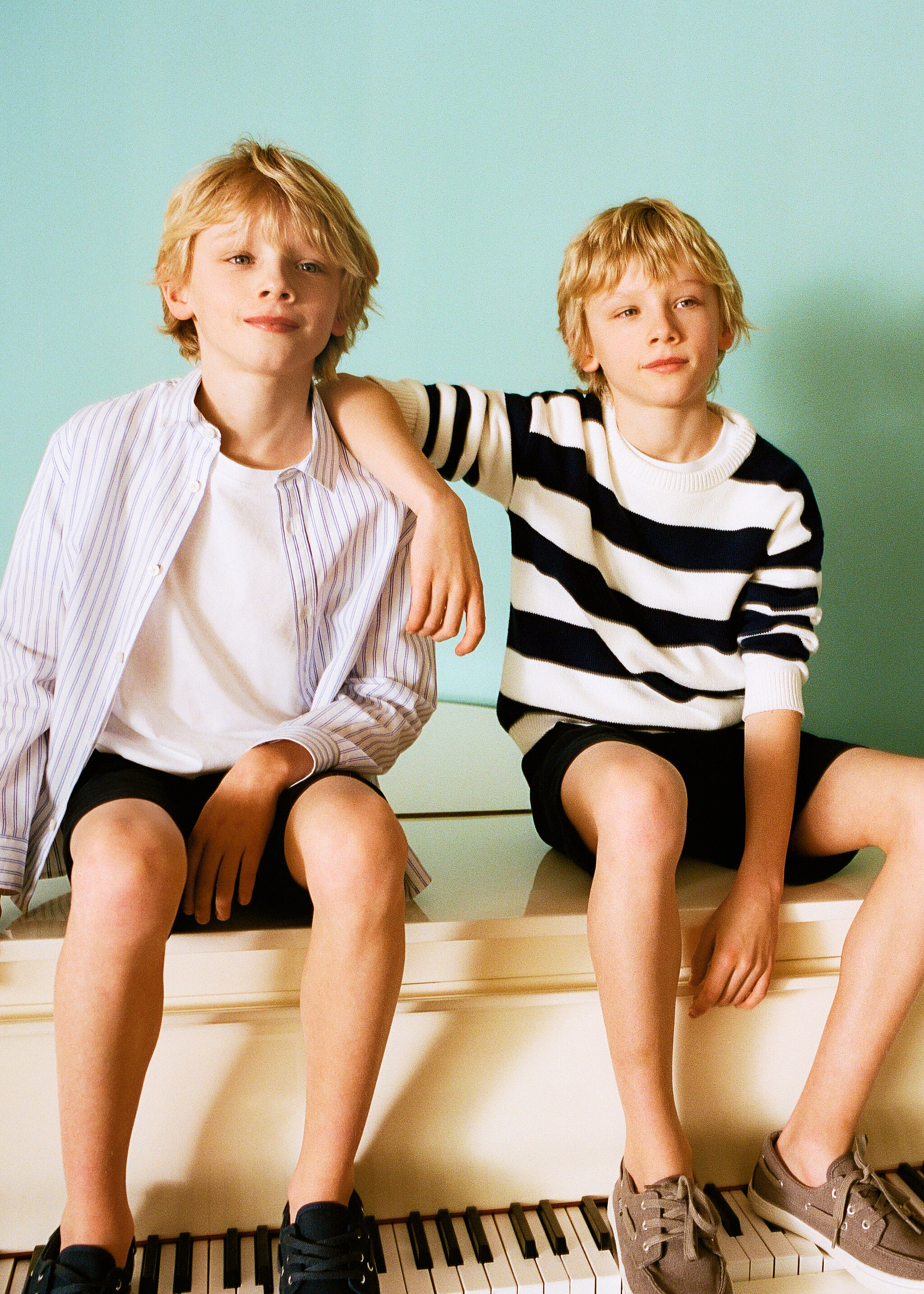 Jersei punt ratlles - Pla general, Blanc trencat. Ref: 87055956-00.