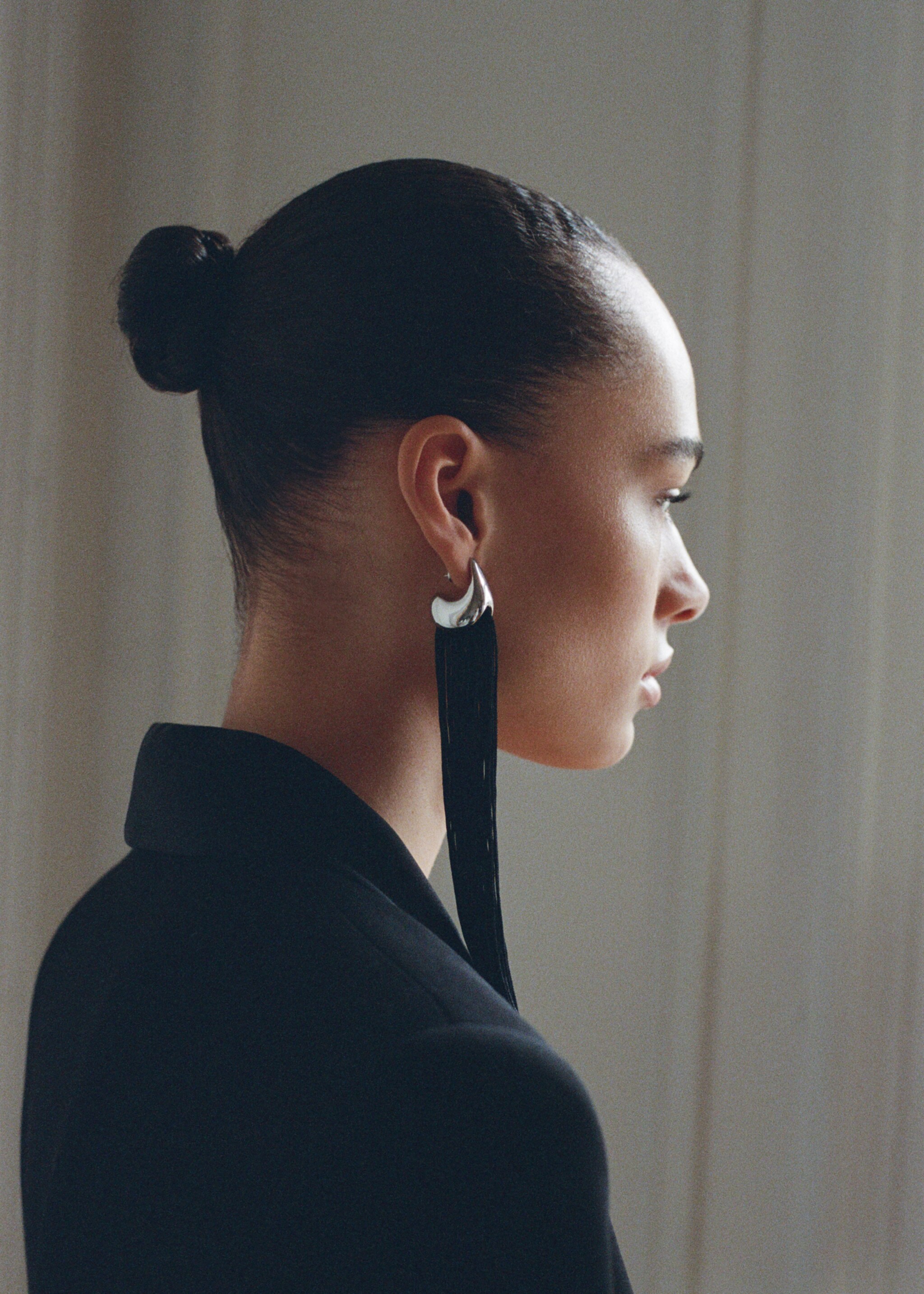 Waterfall drop earrings - General plane, Silver. Ref: 87056364-00.