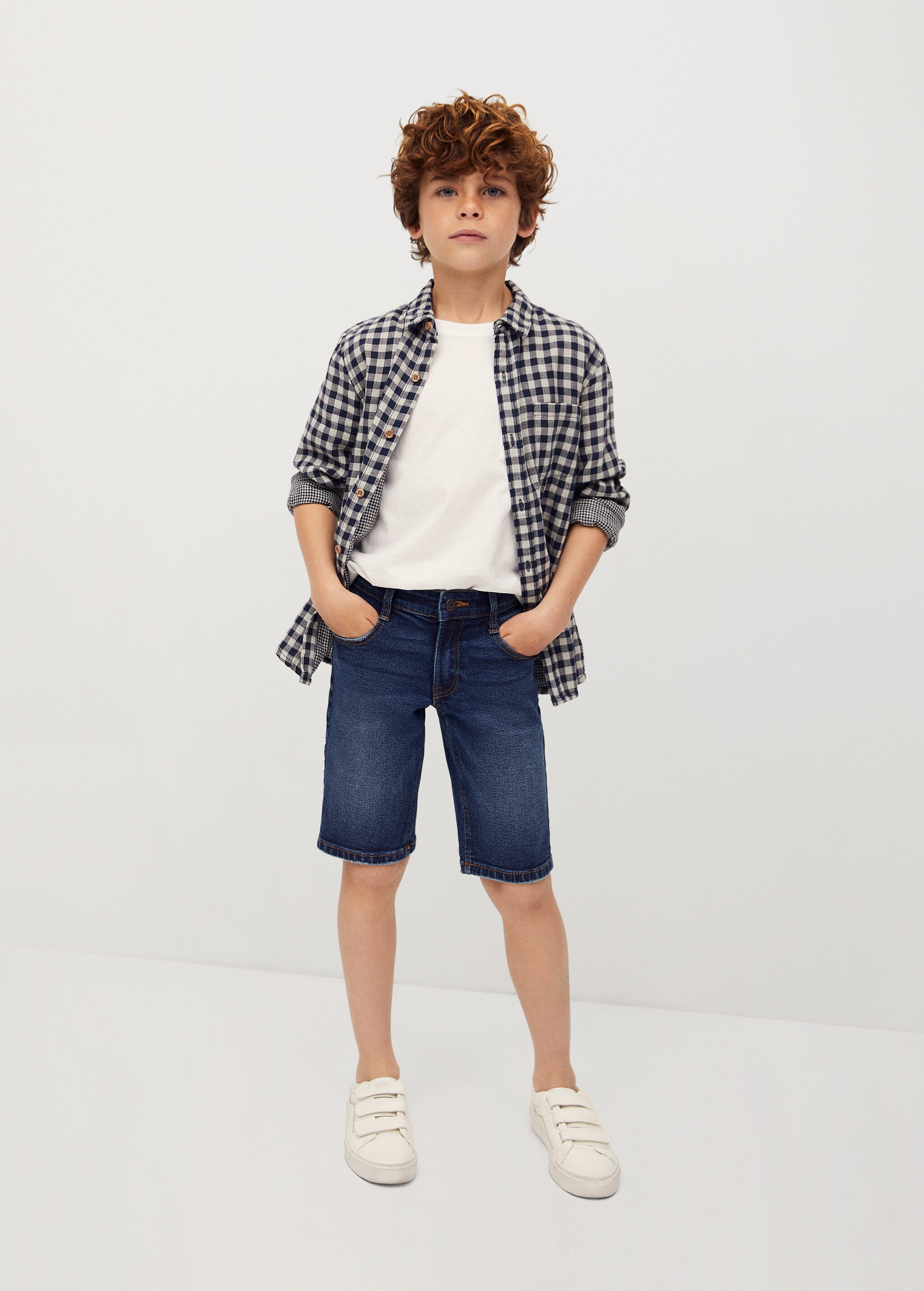 Check cotton shirt - General plane