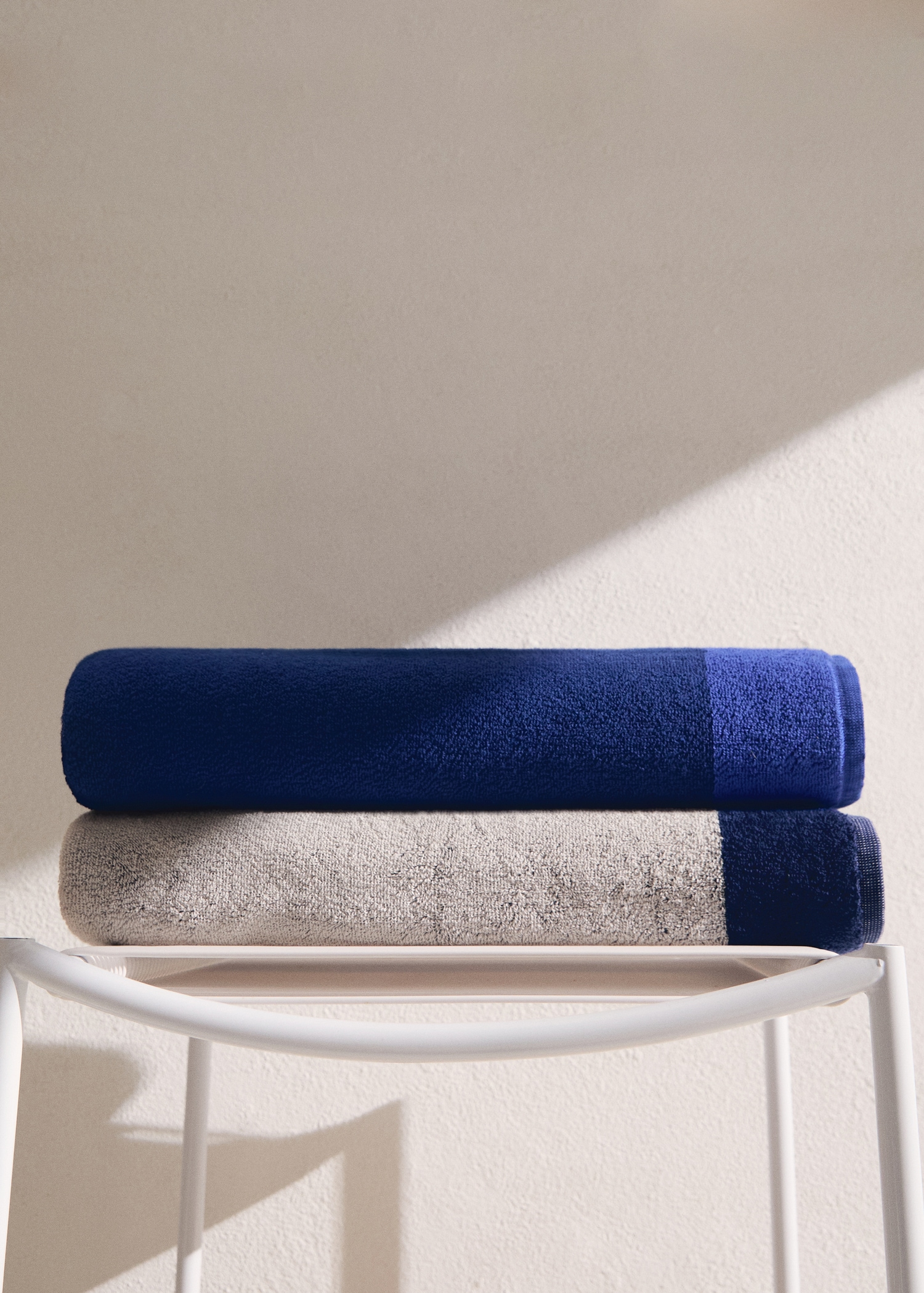 Βαμβακερή πετσέτα θαλάσσης με σχέδιο πλαίσιο - Γενικό πλάνο