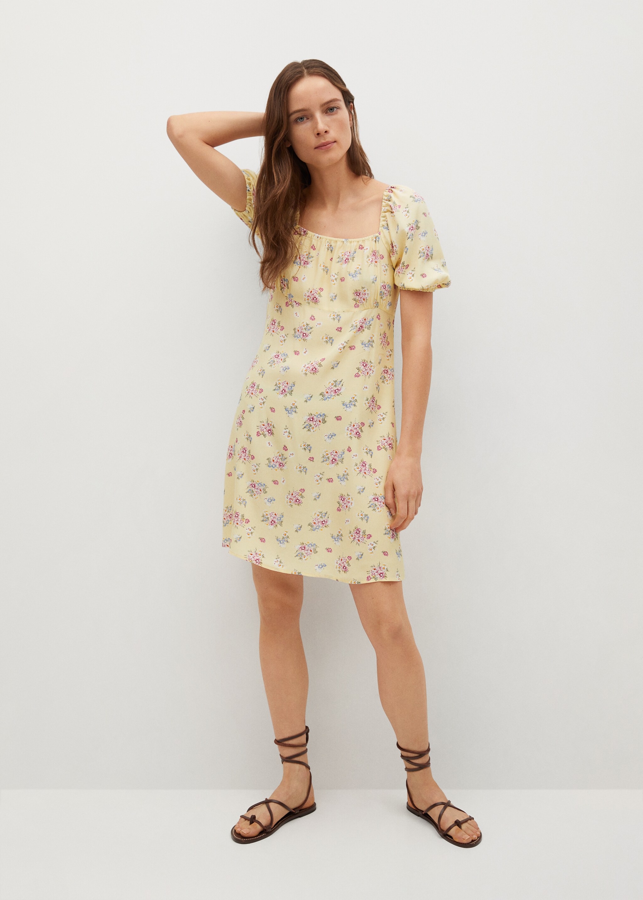 Vestido estampado floral - Plano general