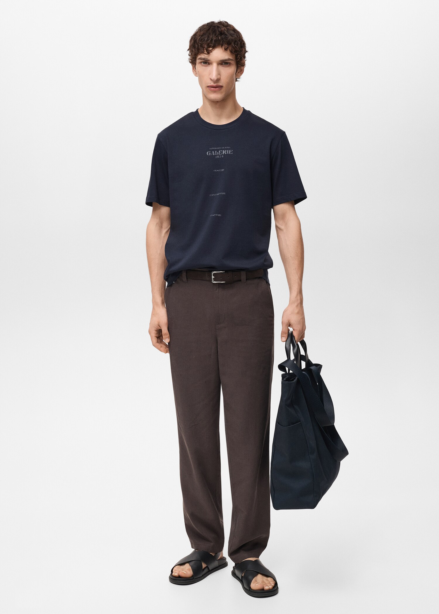 Short-sleeved printed t-shirt - General plane