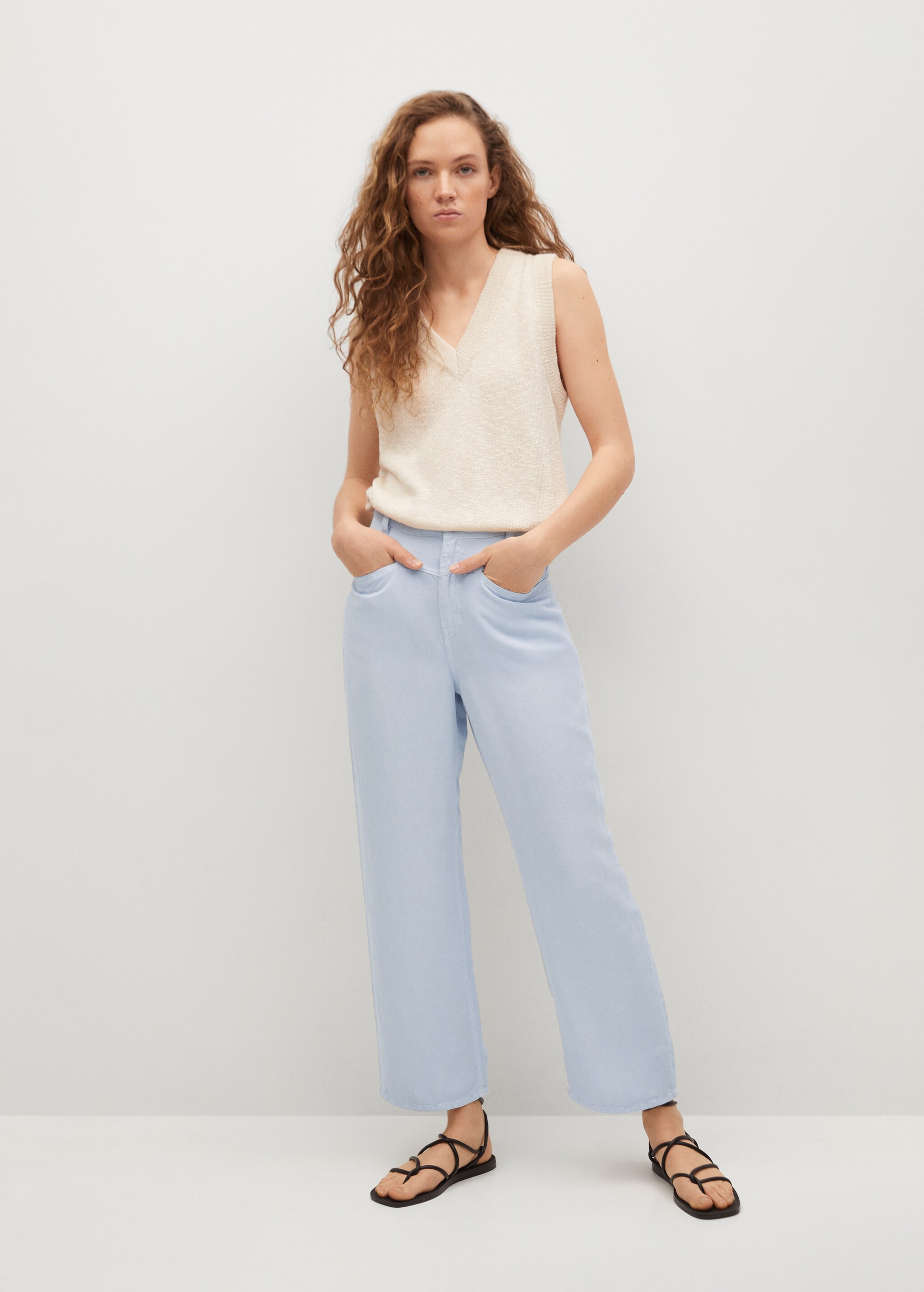 Kalhoty culottes lyocell - Celkový náhled