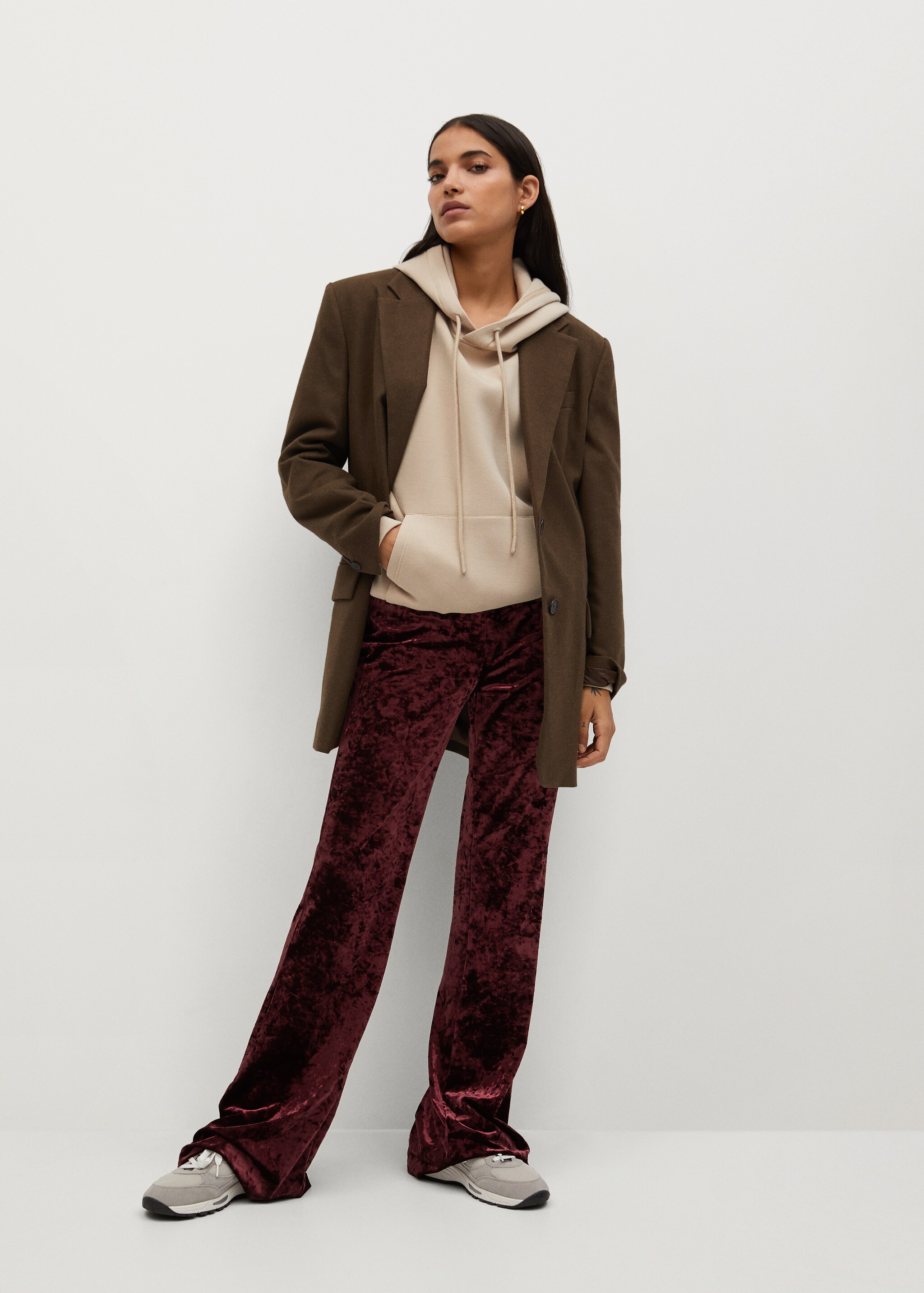 Pantalón terciopelo acampanado - Plano general