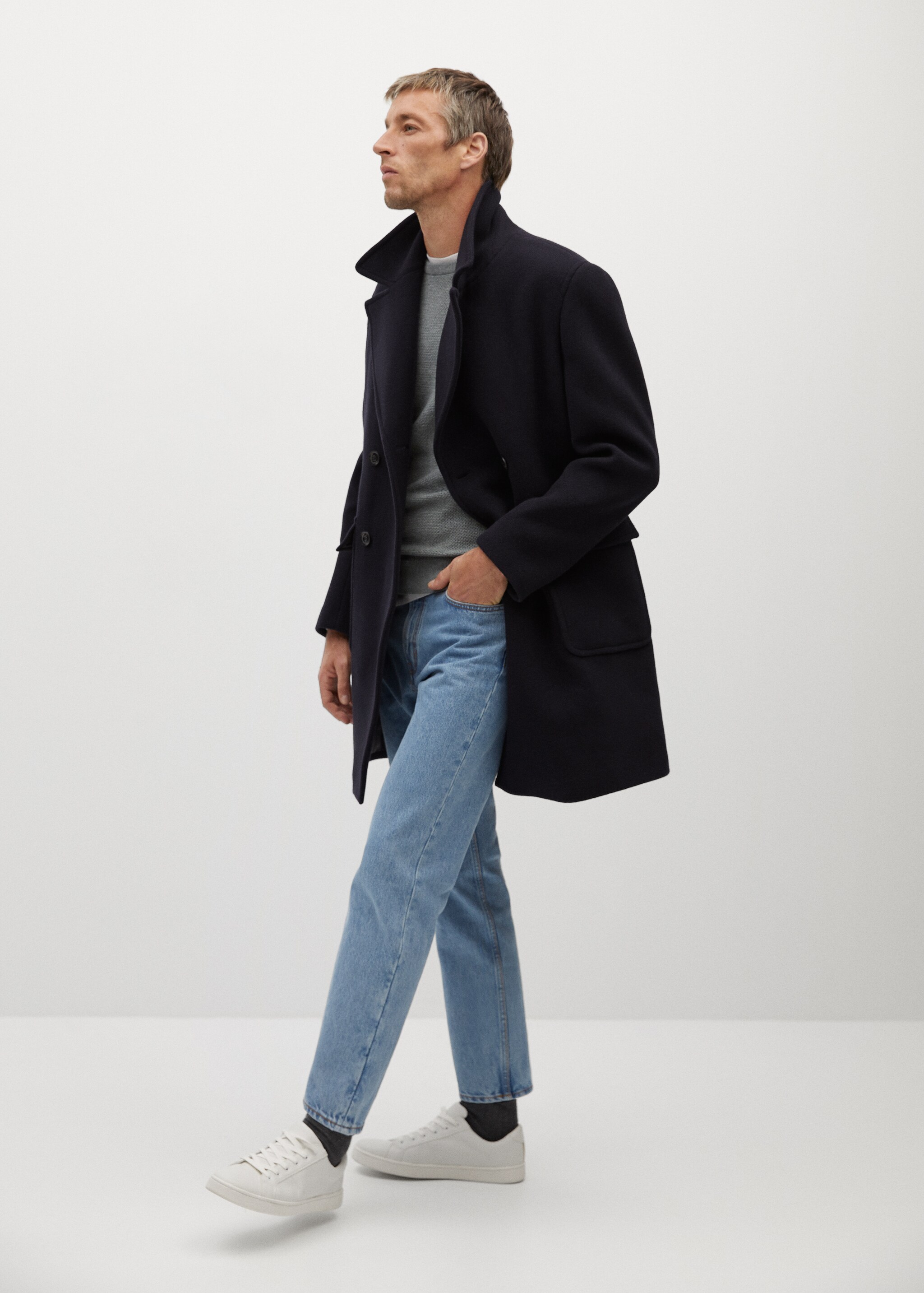 Structured cotton sweater - General plane
