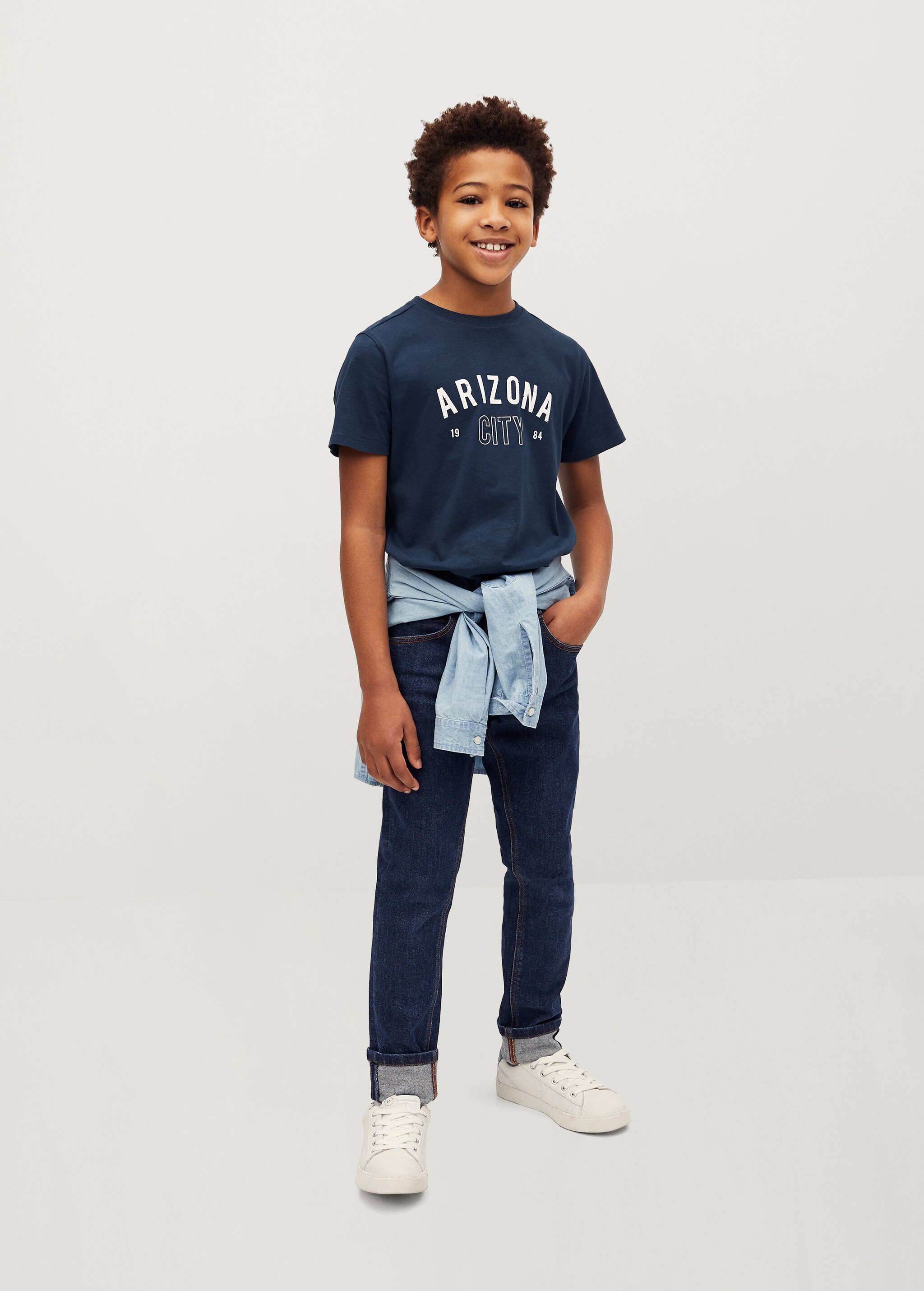 Organic printed cotton t-shirt - General plane