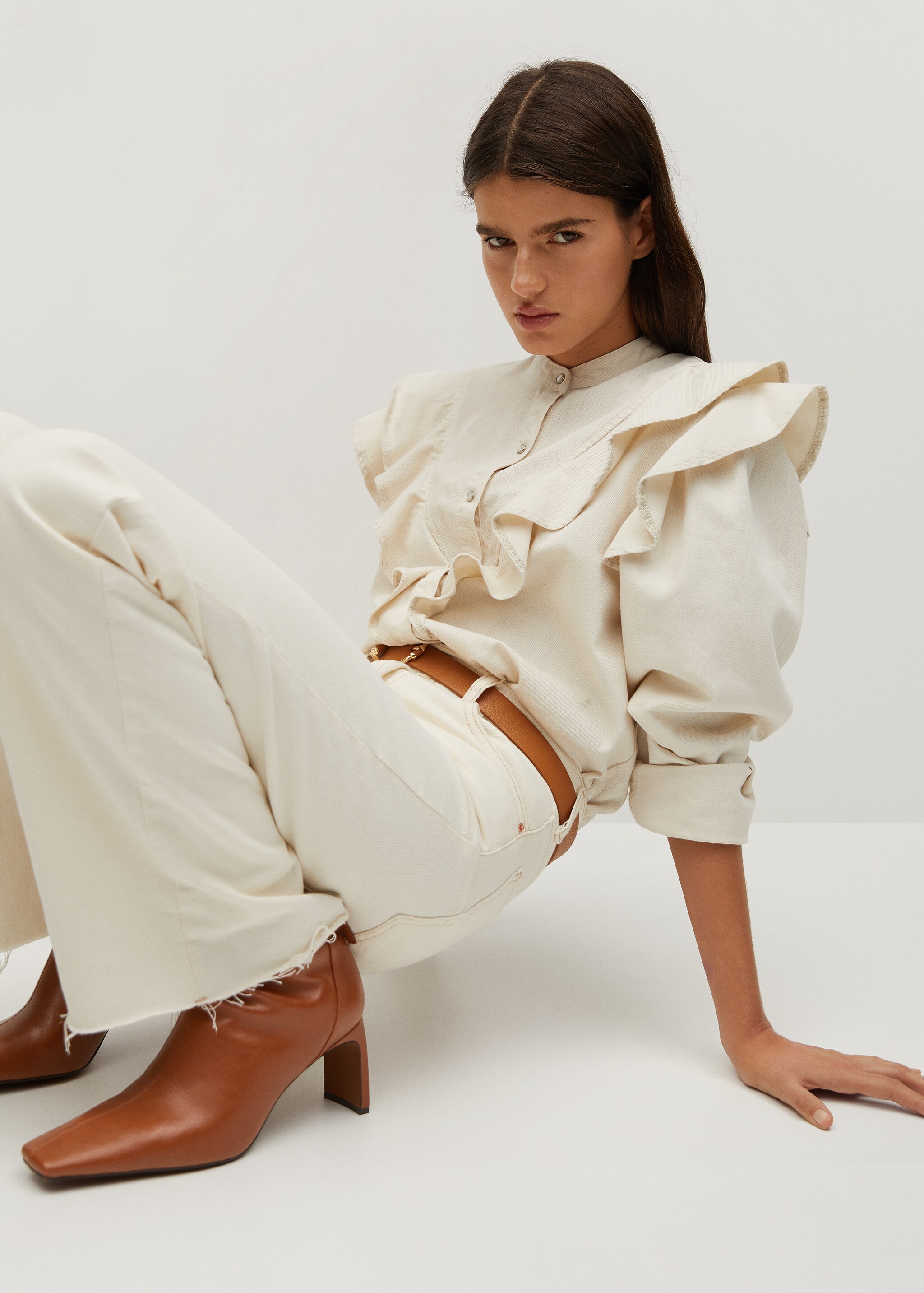 Squared-toe ankle boots - General plane