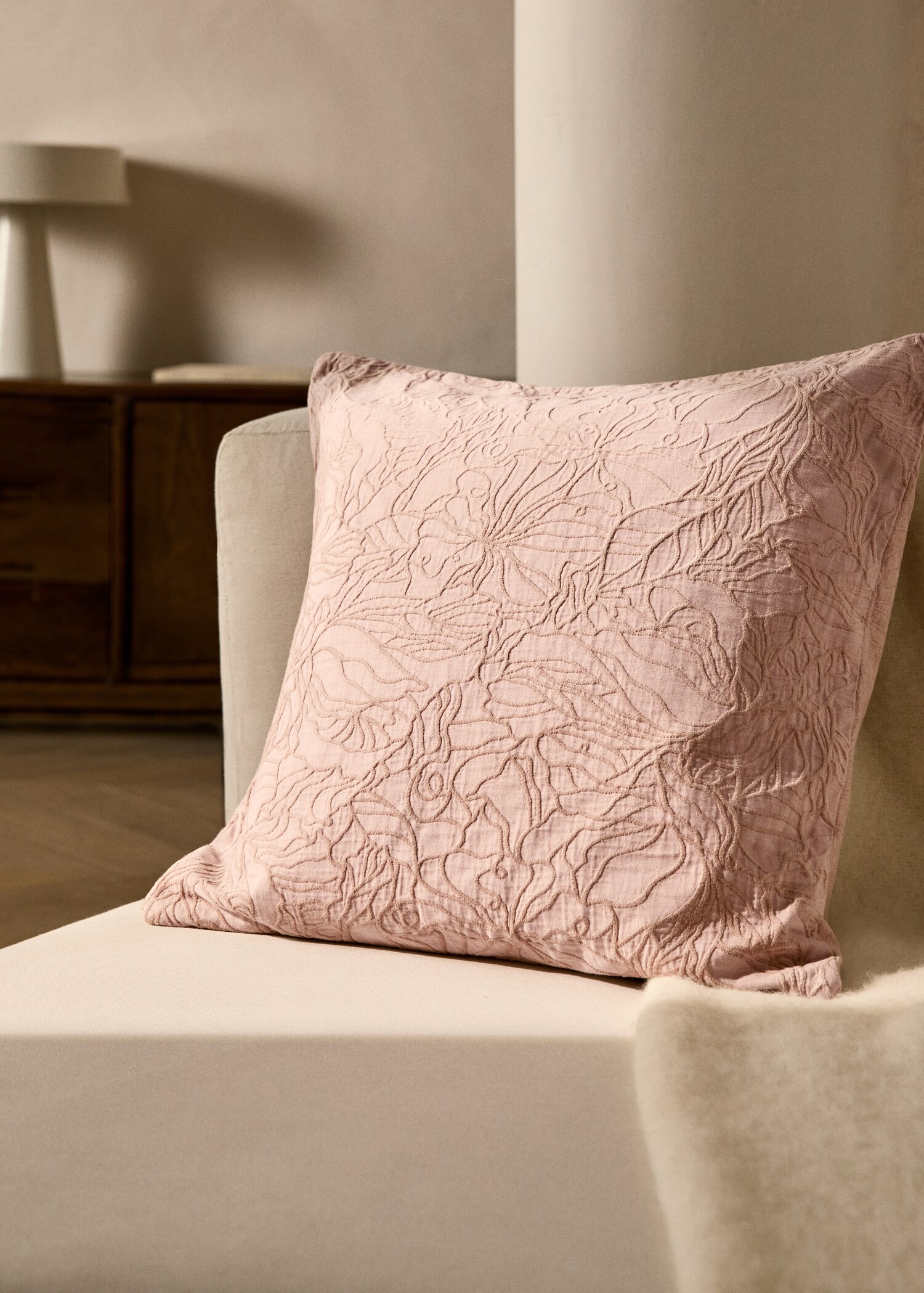 Jacquard fabric cushion cover 50x50 cm - General plane