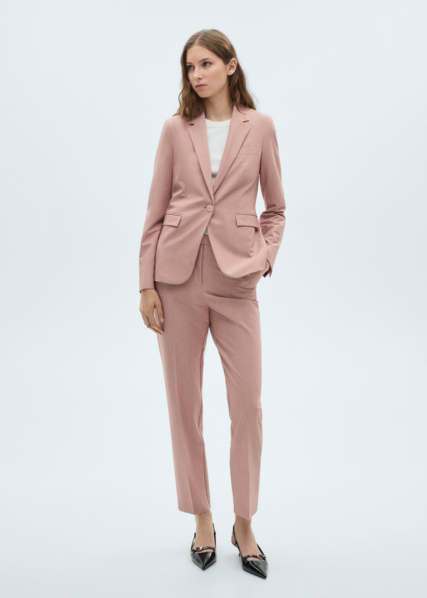 Fitted suit blazer - General plane