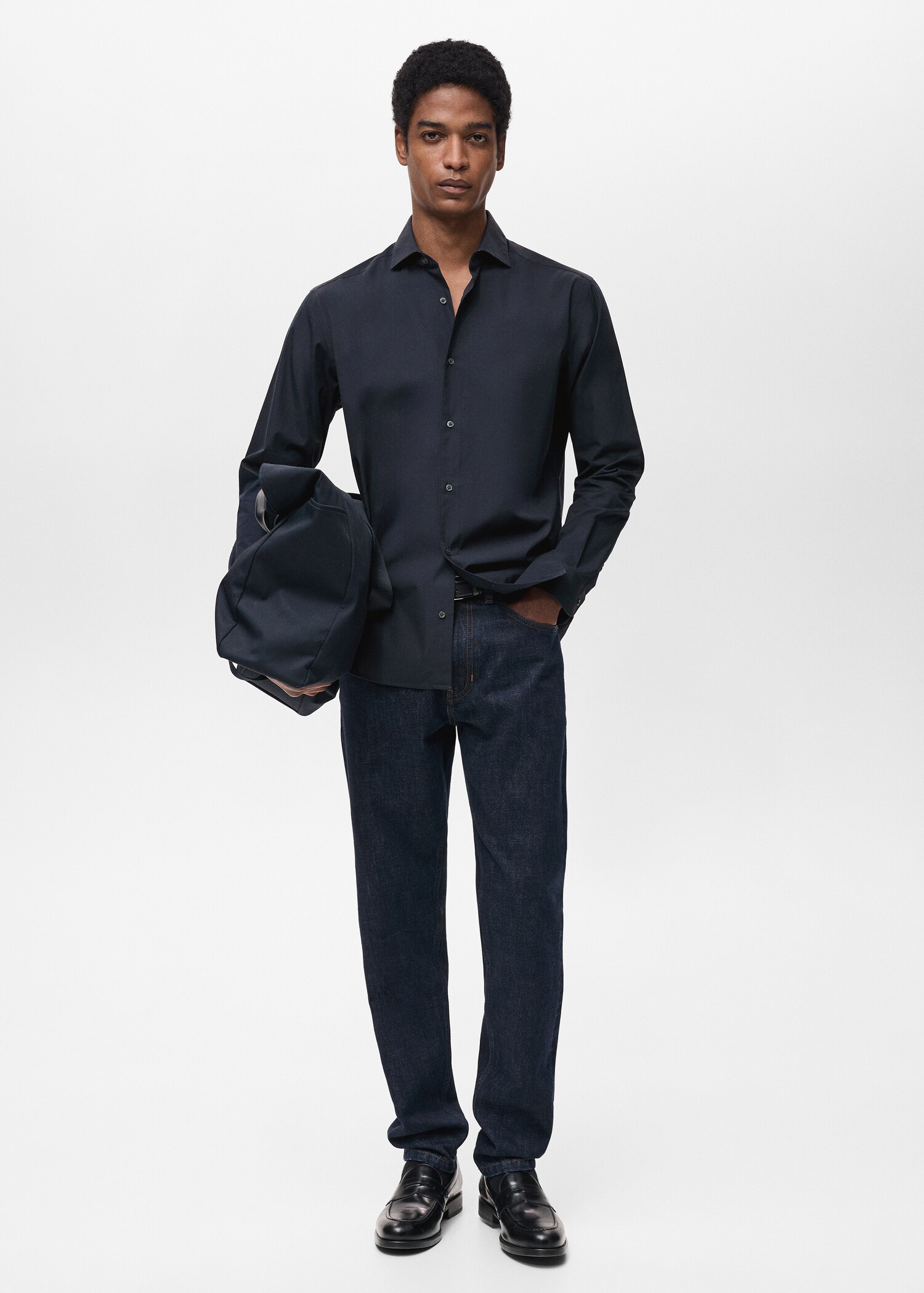 100% cotton regular-fit shirt - General plane