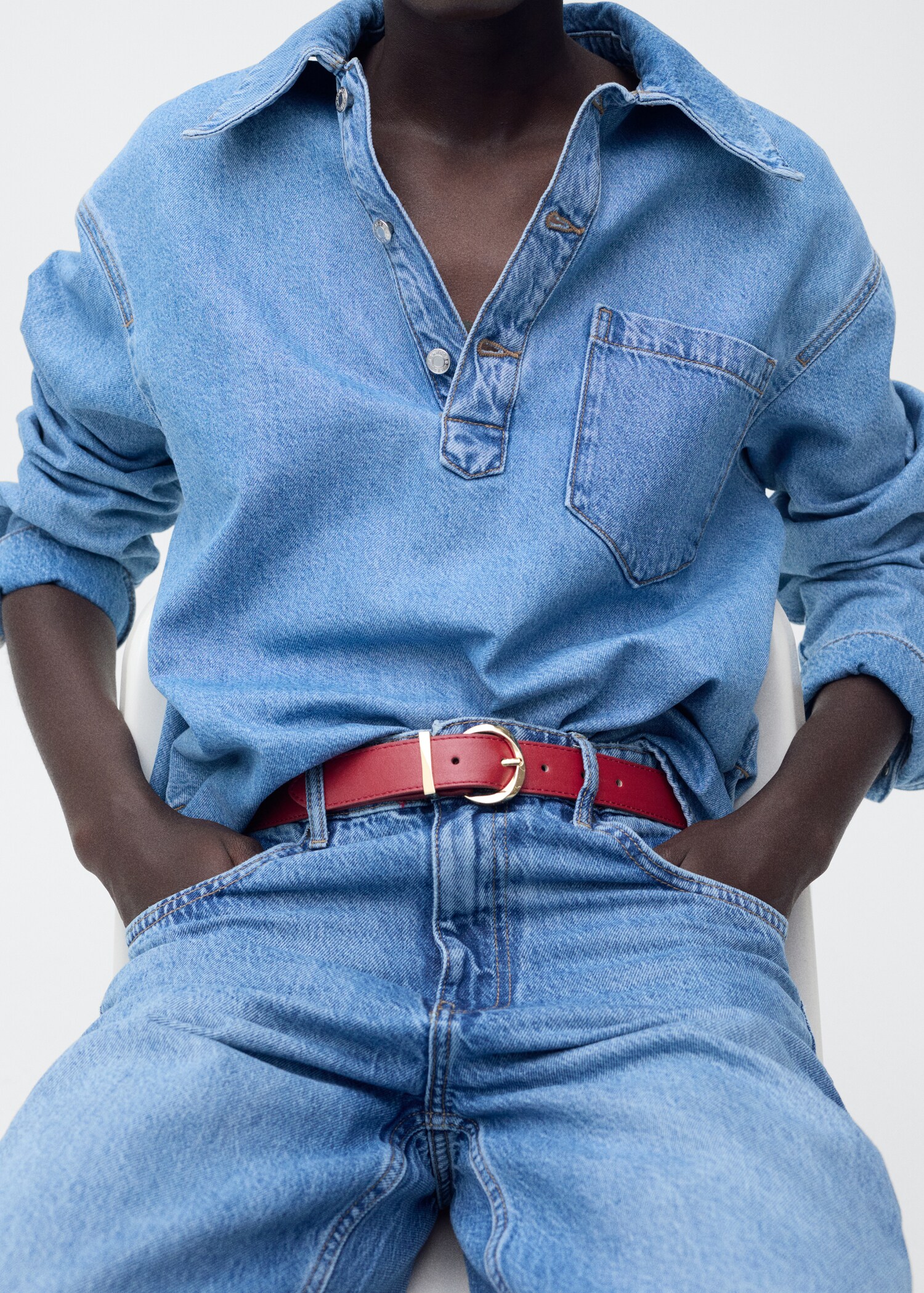 Ceinture boucle ovale - Plan général