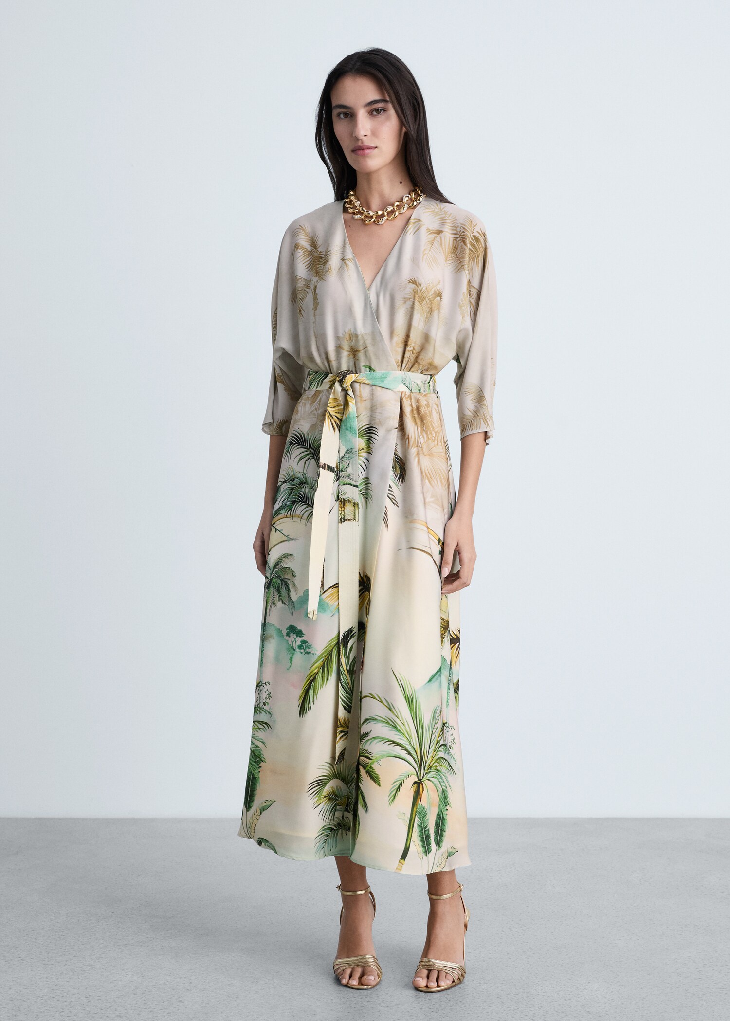 Crossover tropical dress - General plane