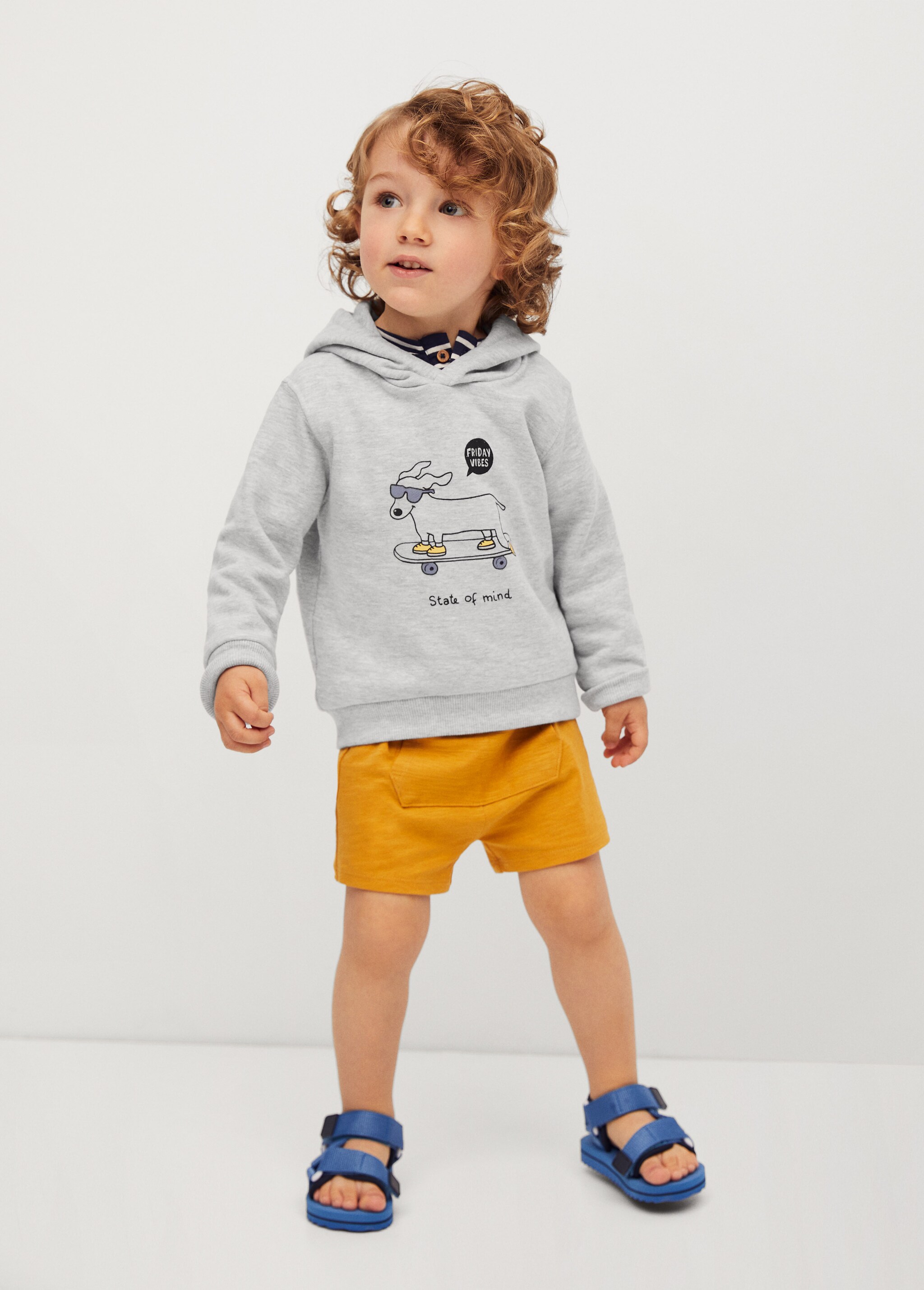 Sudadera estampada algodón orgánico - Plano general