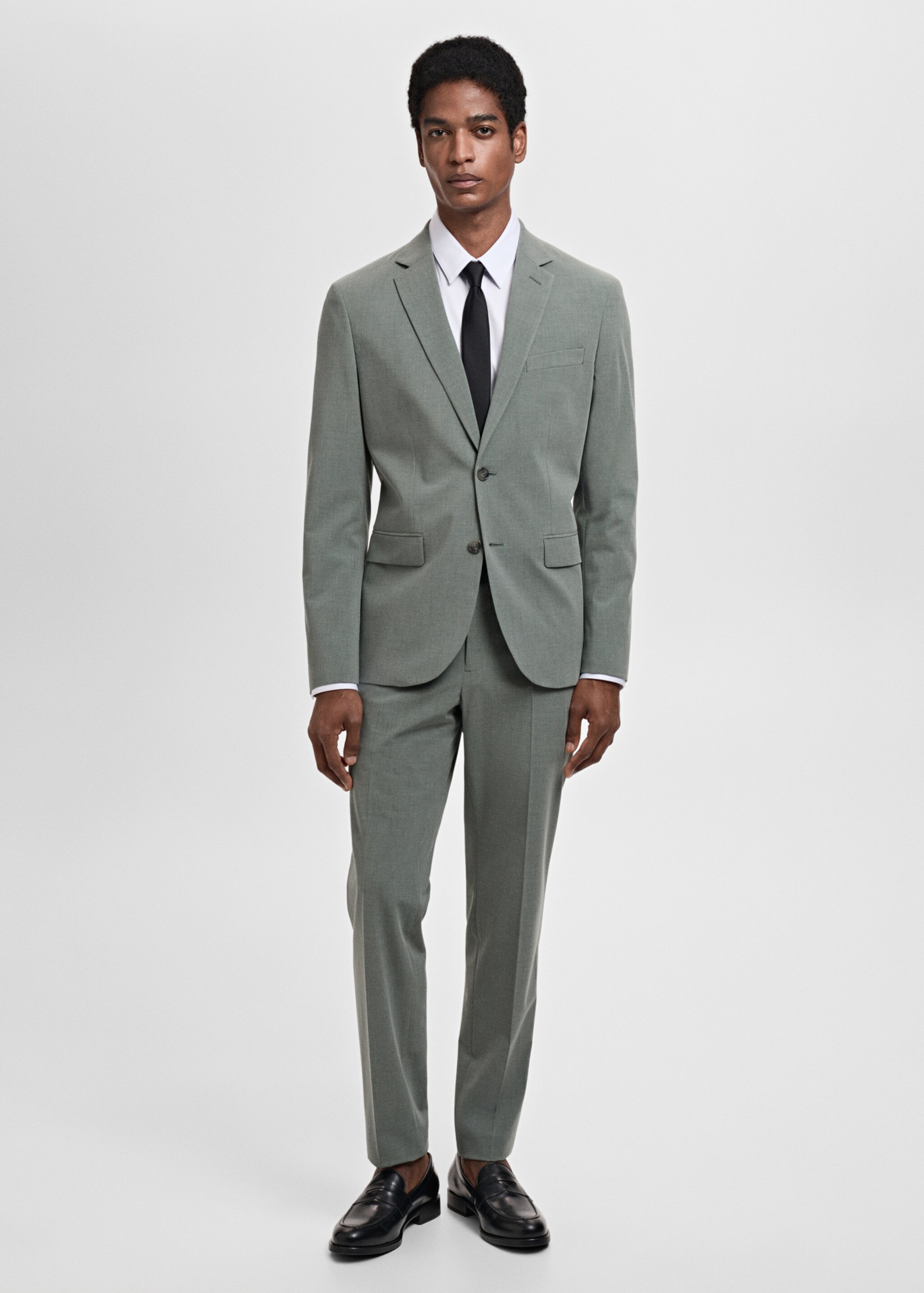 Americana vestit París súper slim fit - Pla general, Verd. Ref: 87065922-00.