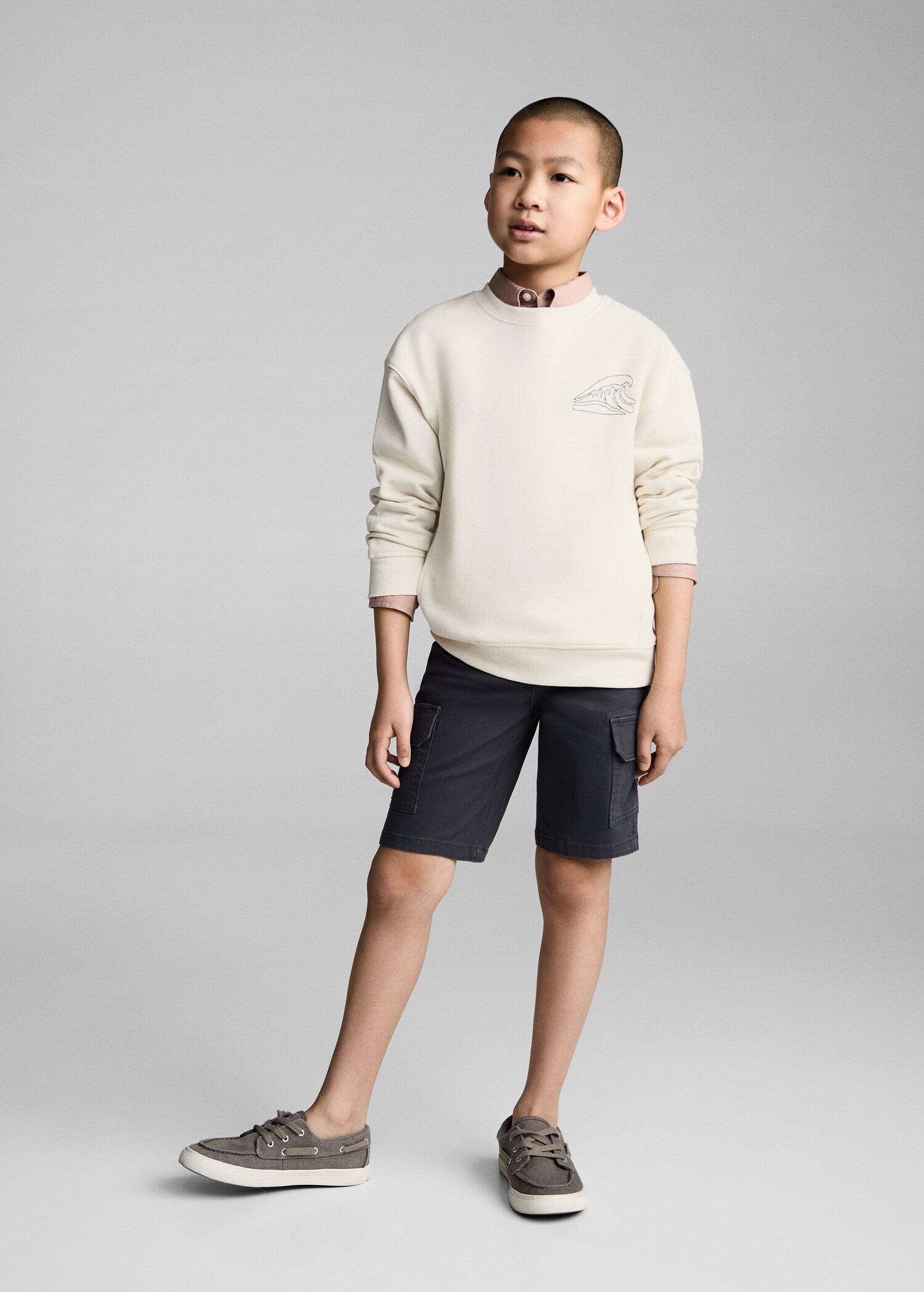 Graphic-print cotton sweatshirt - General plane