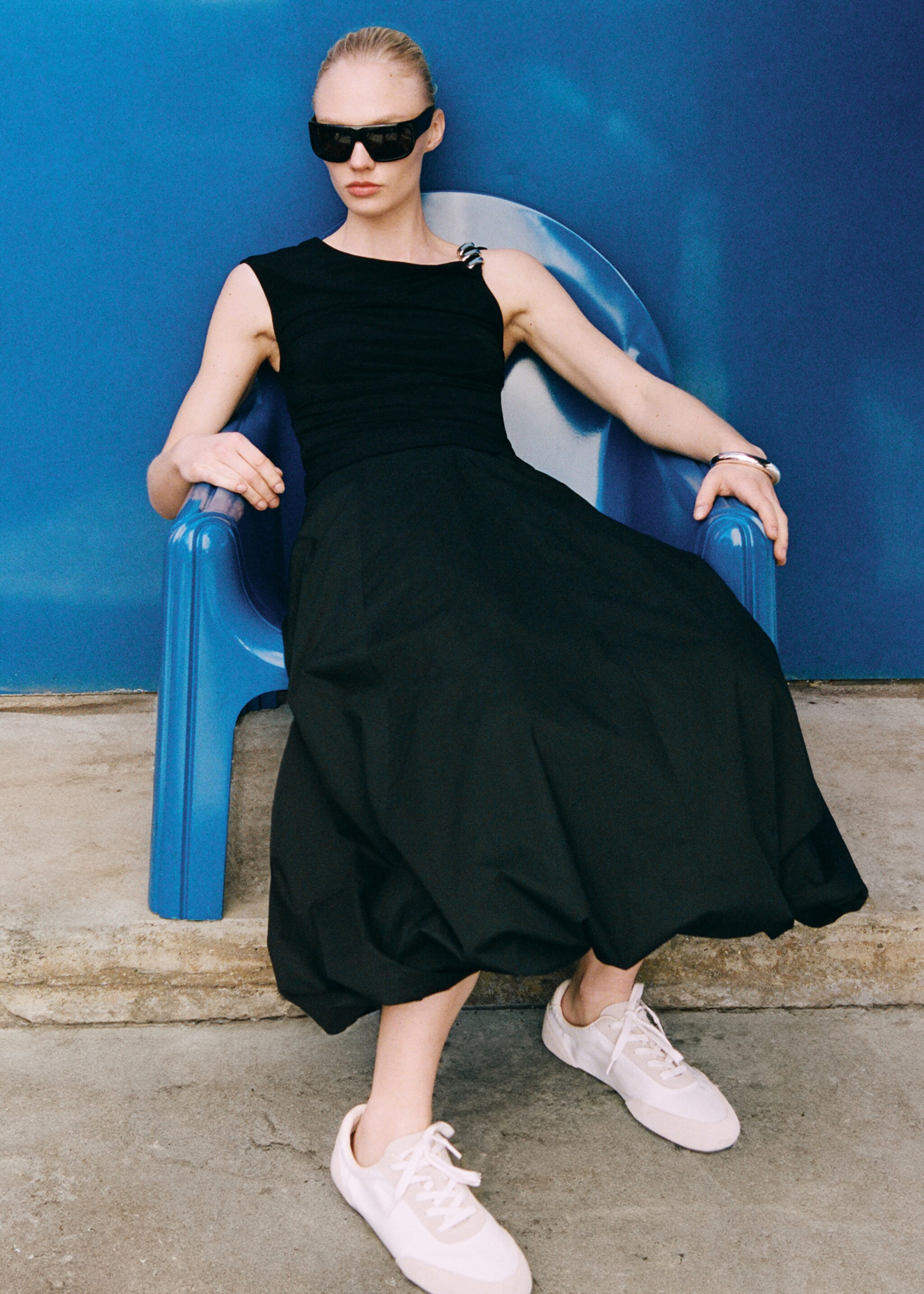 Lace-up suede sneakers - General plane, White. Ref: 87066710-00.