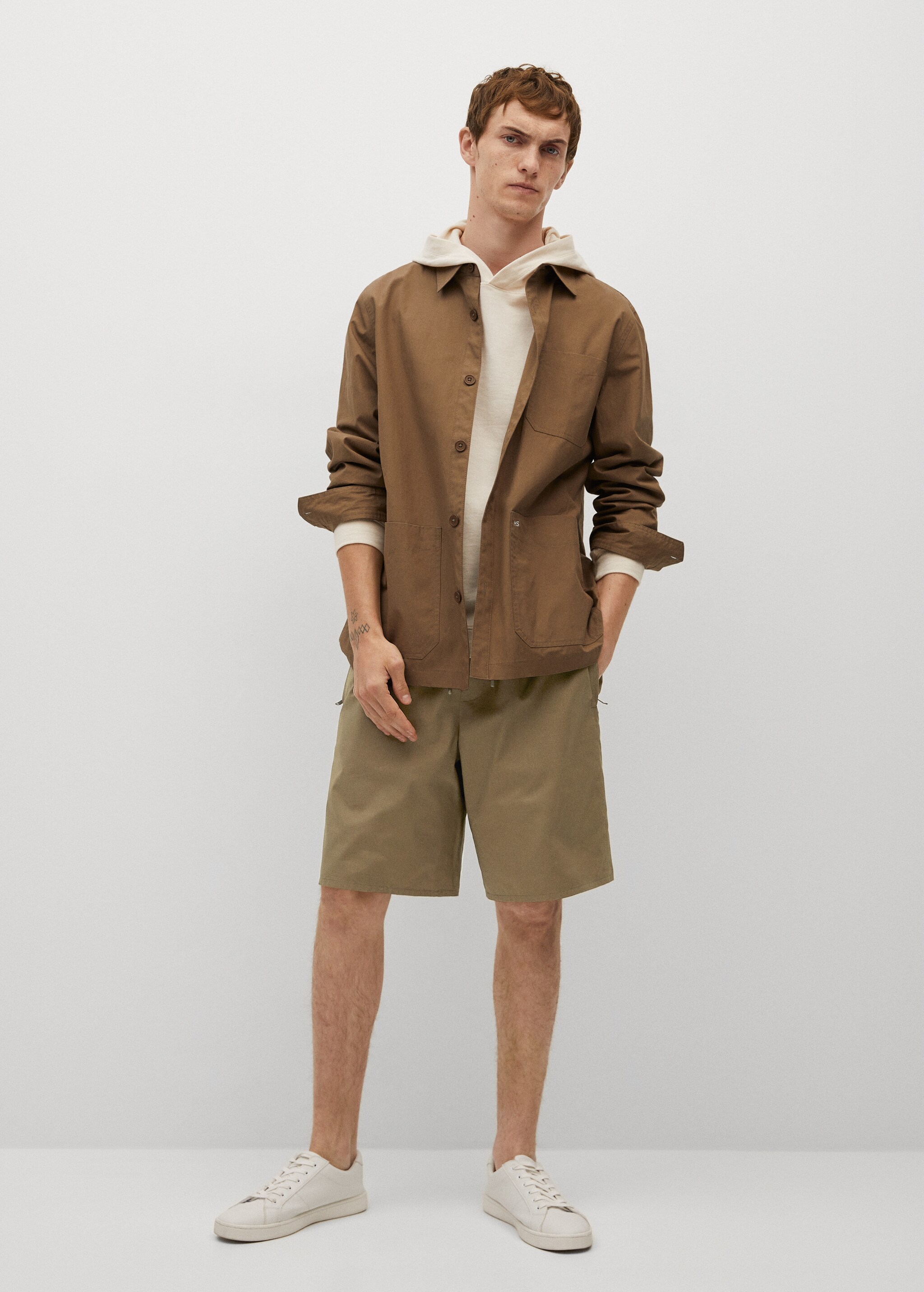 Oboustranné bermudy jogger - Celkový náhled