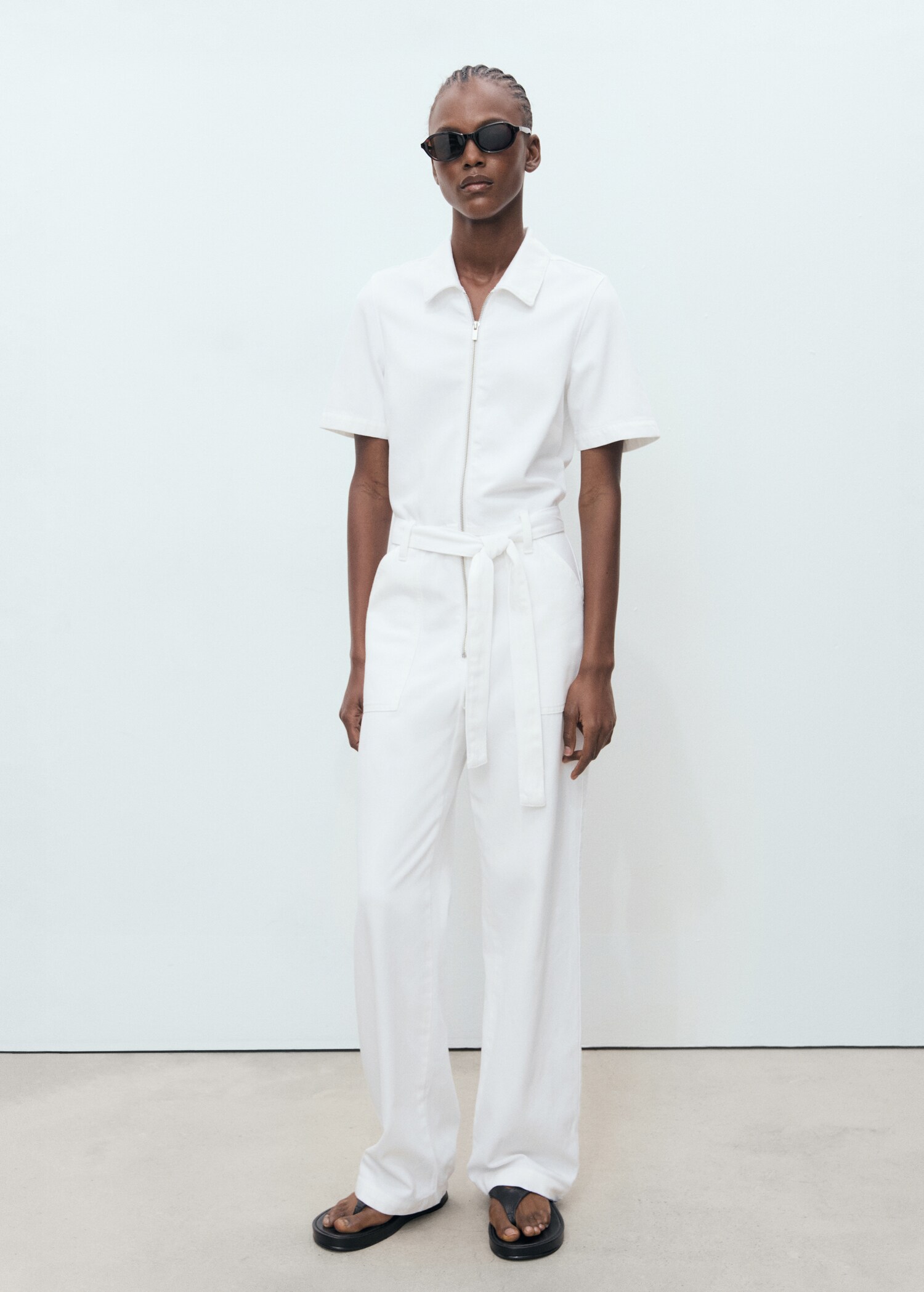 Denim jumpsuit belt - General plane