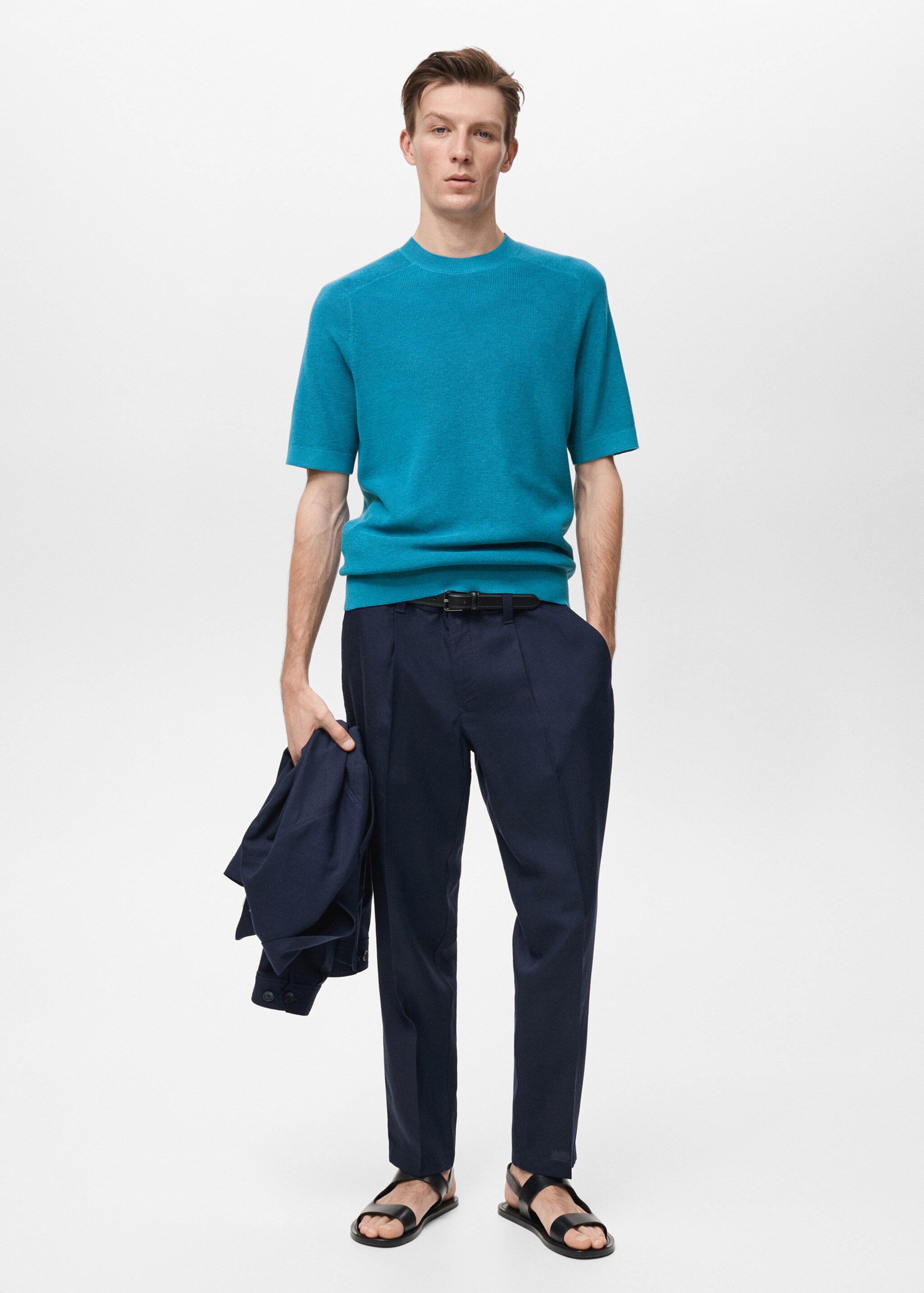 Maglietta maglia sottile - Piano generale, Turchese. Ref: 87067897-00.