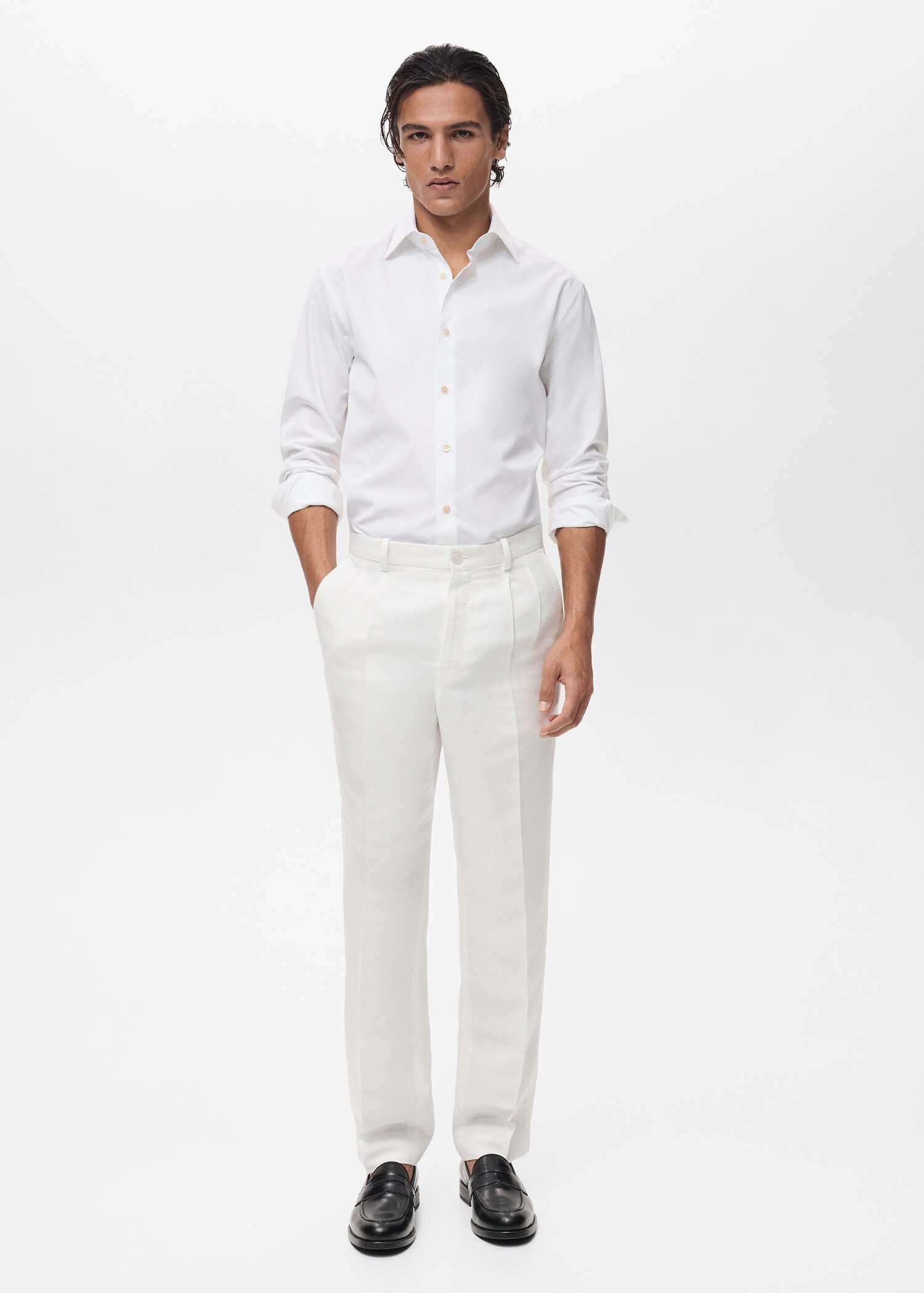 Camisa slim fit 100% algodón - Plano general