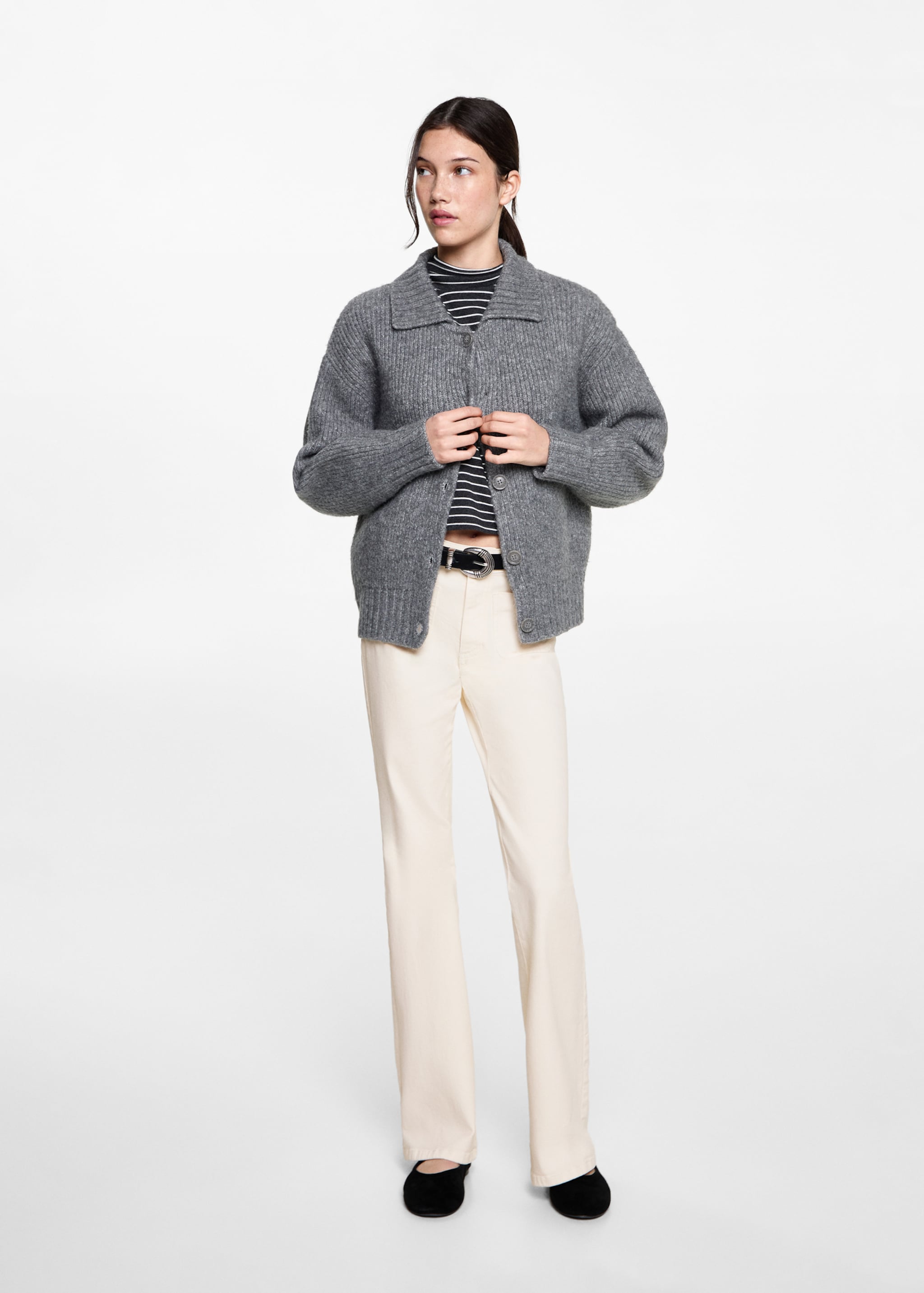 Texans flare butxaques - Pla general, Blanc trencat. Ref: 87070420-00.