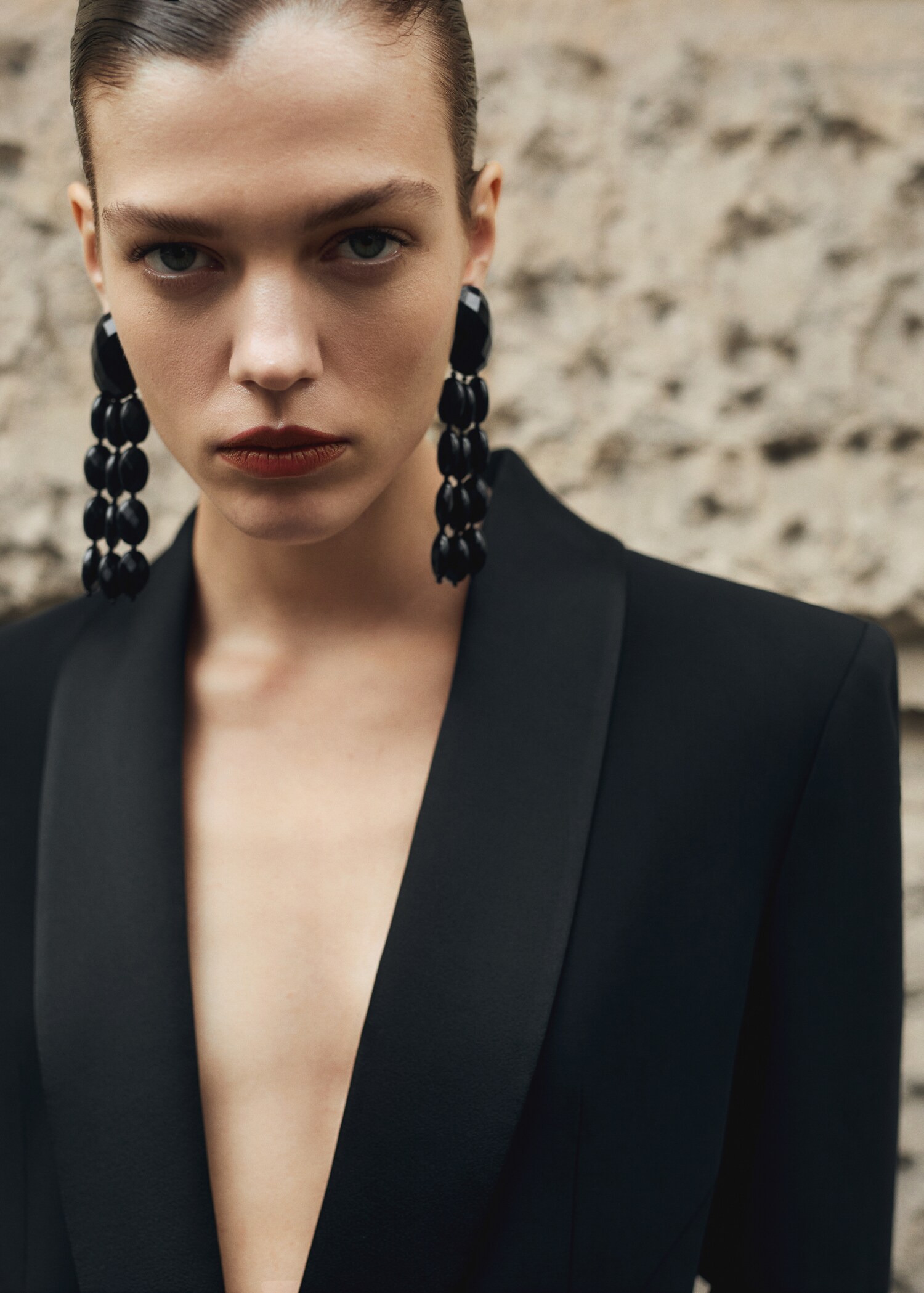 Σκουλαρίκι καταρράκτης χάντρες - Γενικό πλάνο