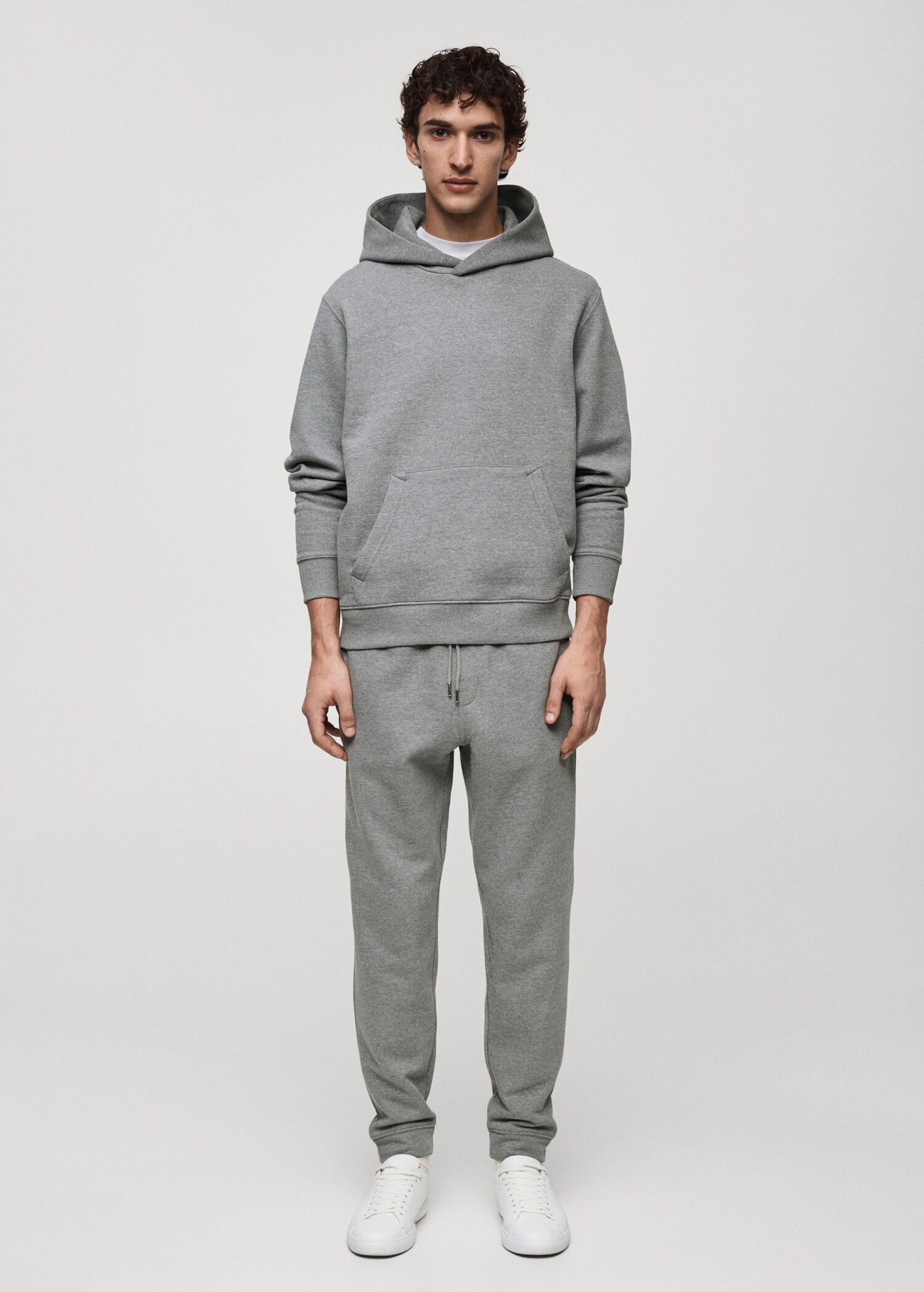 Jogging taille élastique cardé - Plan général