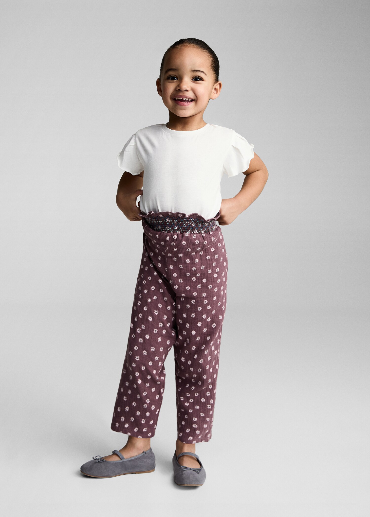 Printed cotton trousers - General plane