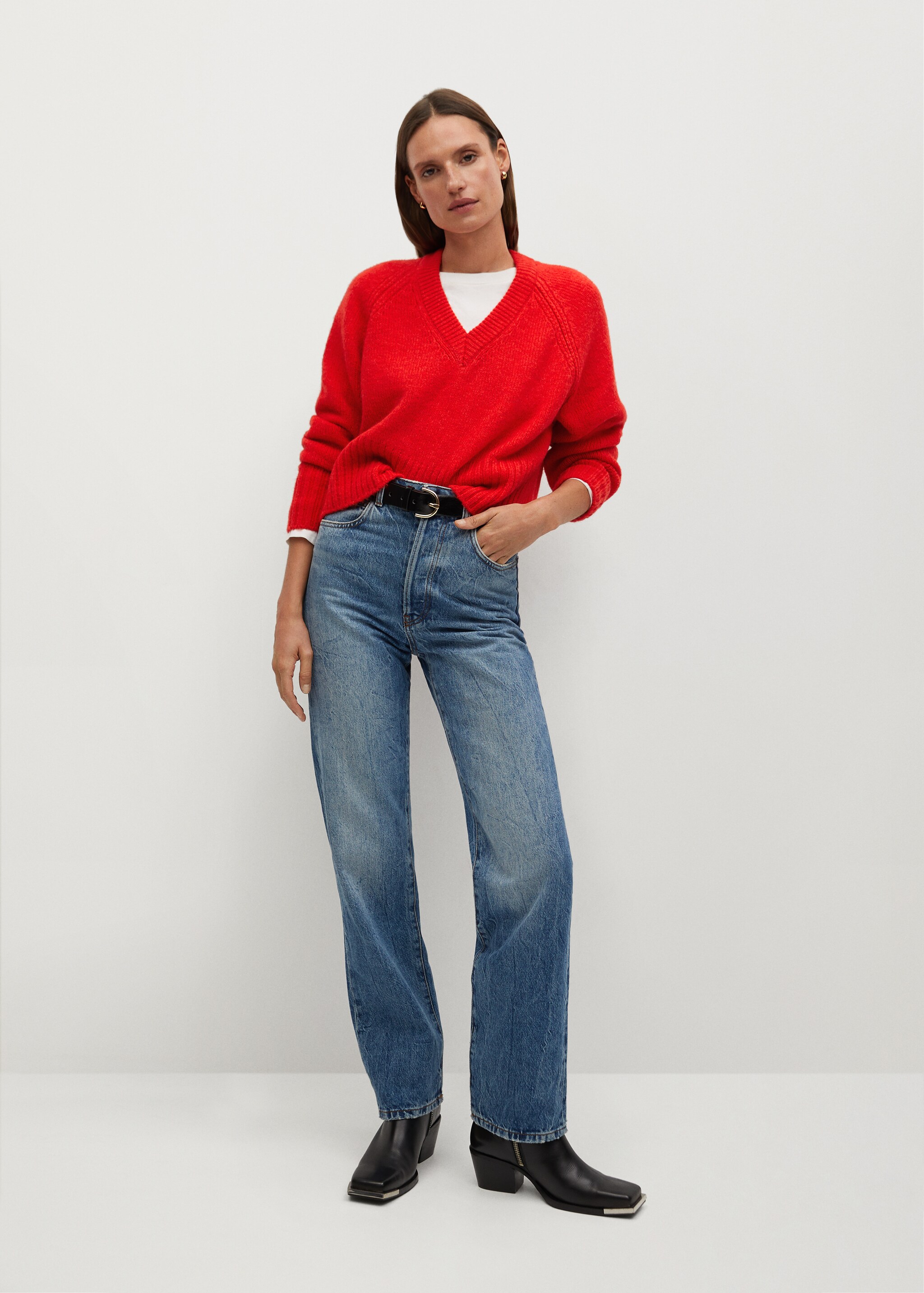 Jersey cuello pico - Plano general
