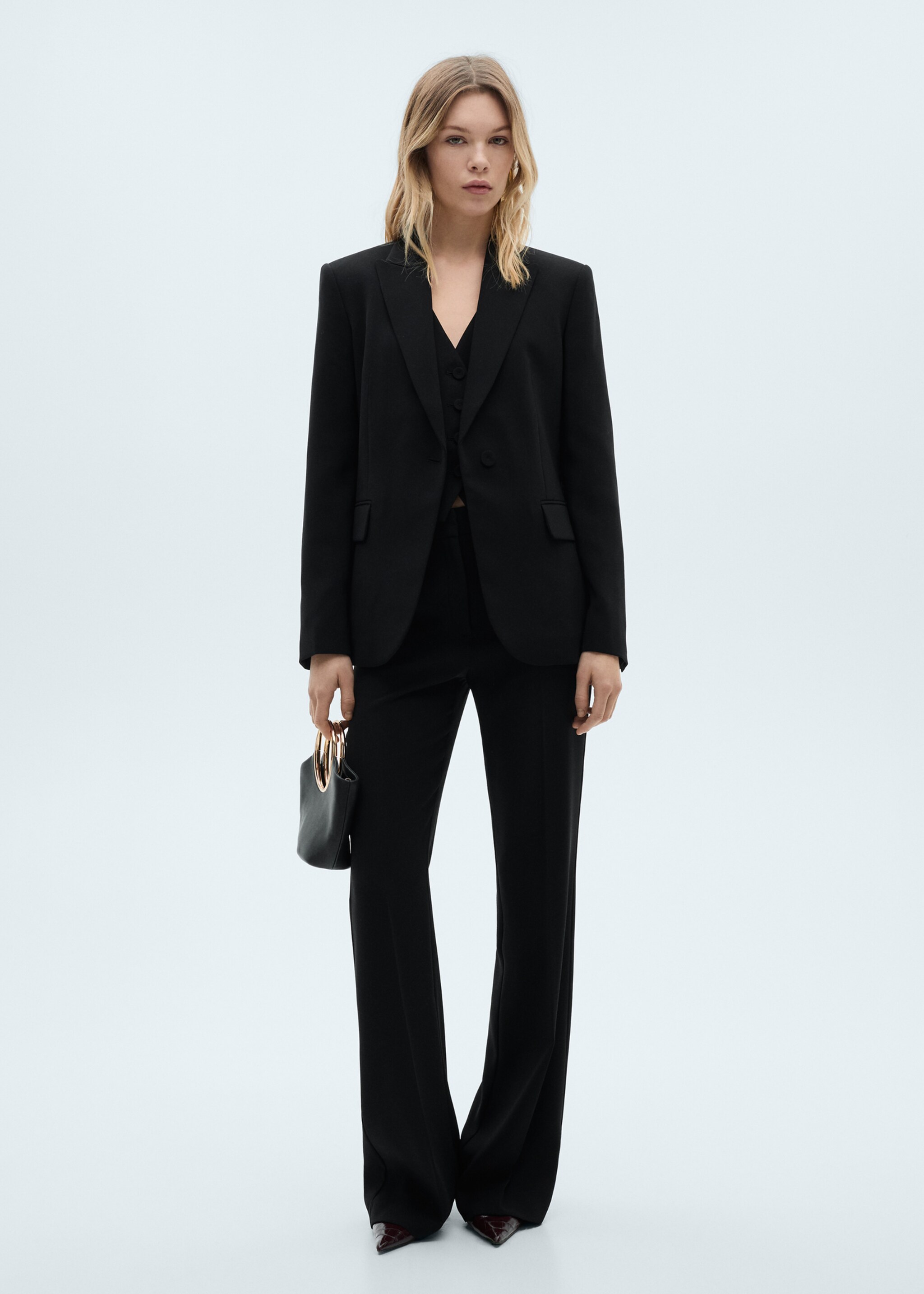 Structured suit blazer - General plane, Black. Ref: 87071518-00.