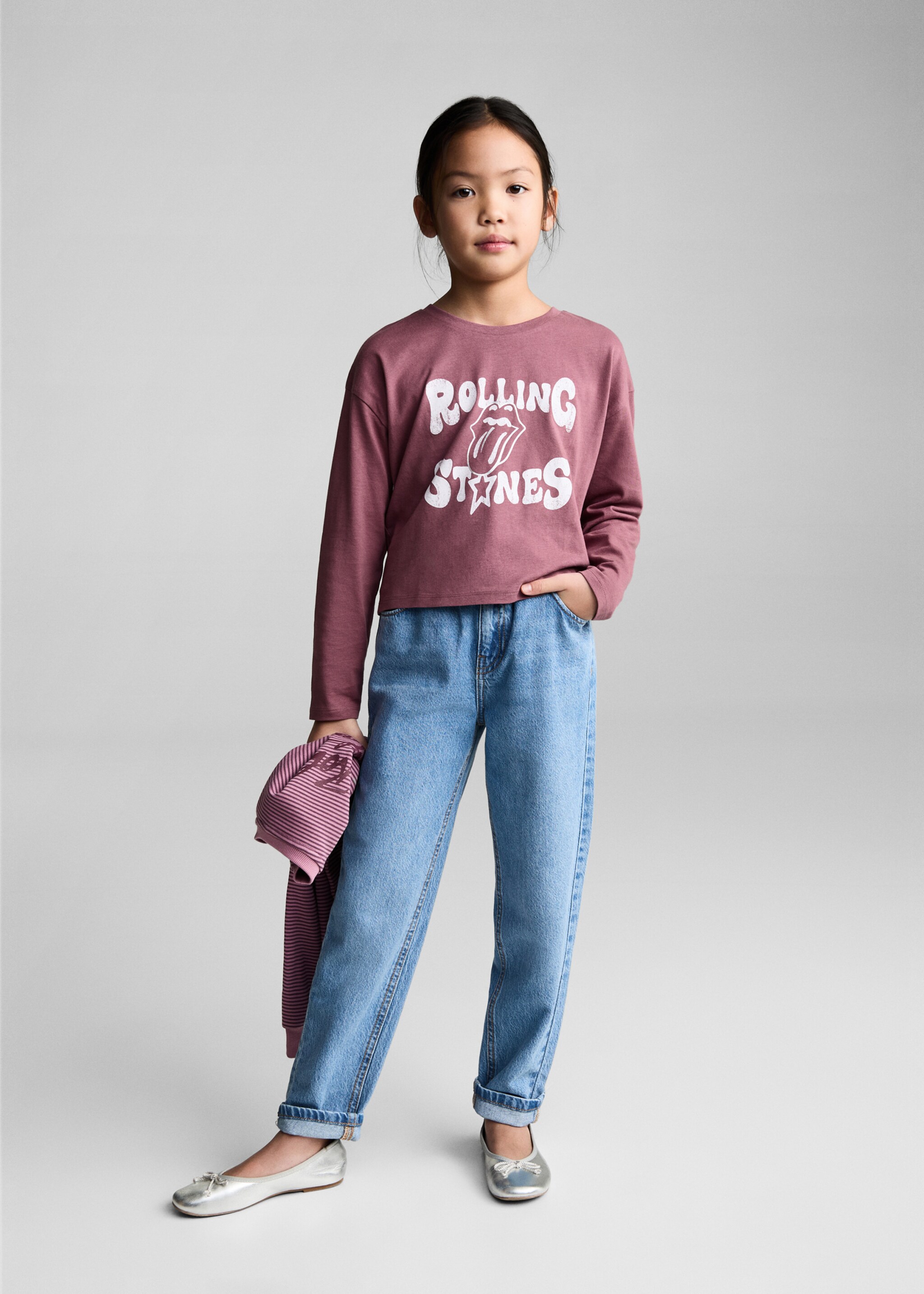 Camiseta The Rolling Stones - Plano general, Púrpura. Ref: 87072024-00.