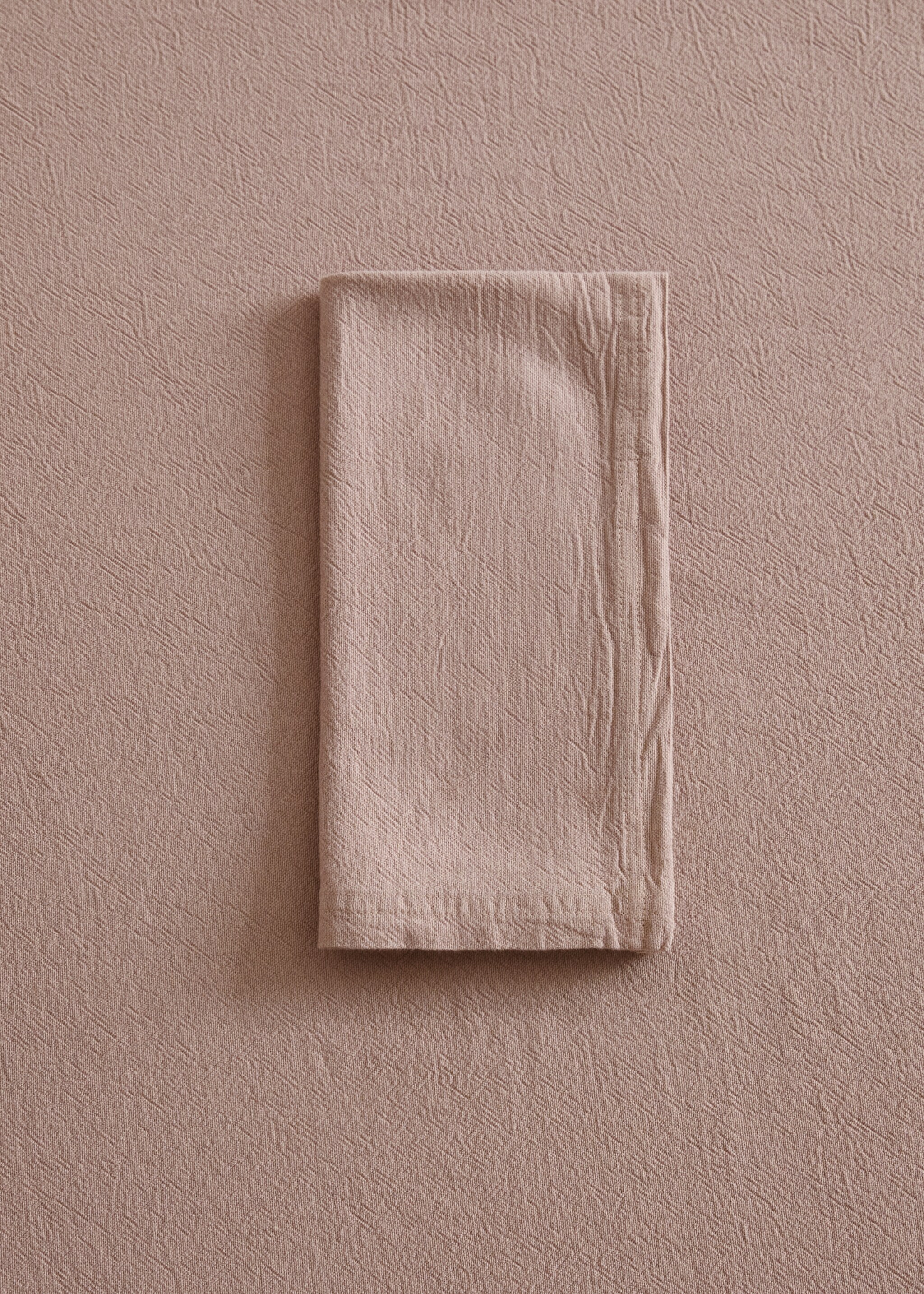 Garment dyed cotton napkins - General plane, Medium Pink. Ref: 87072546-00.