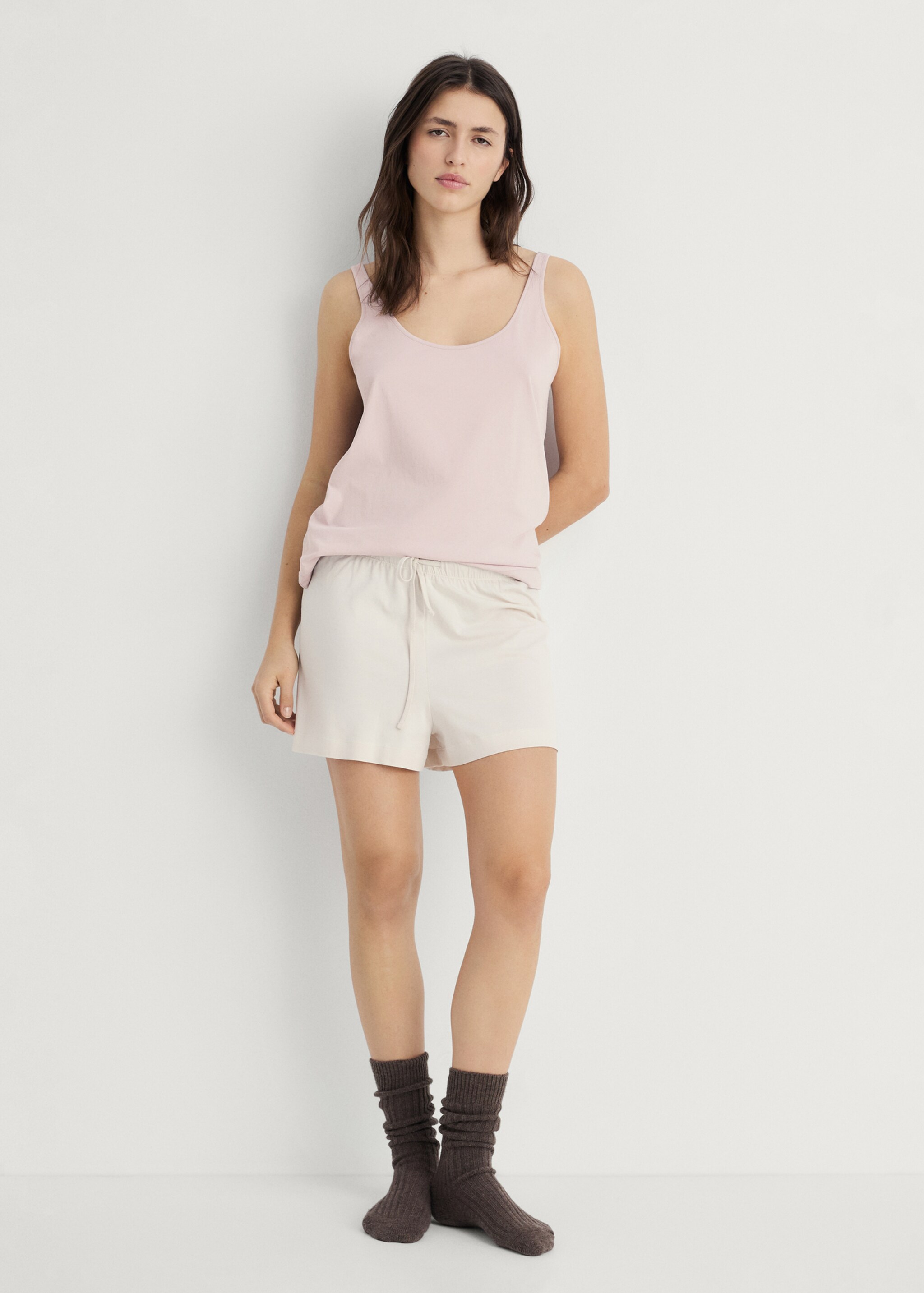 Débardeur de pyjama - Plan général, Rose. Ref: 87072898-00.