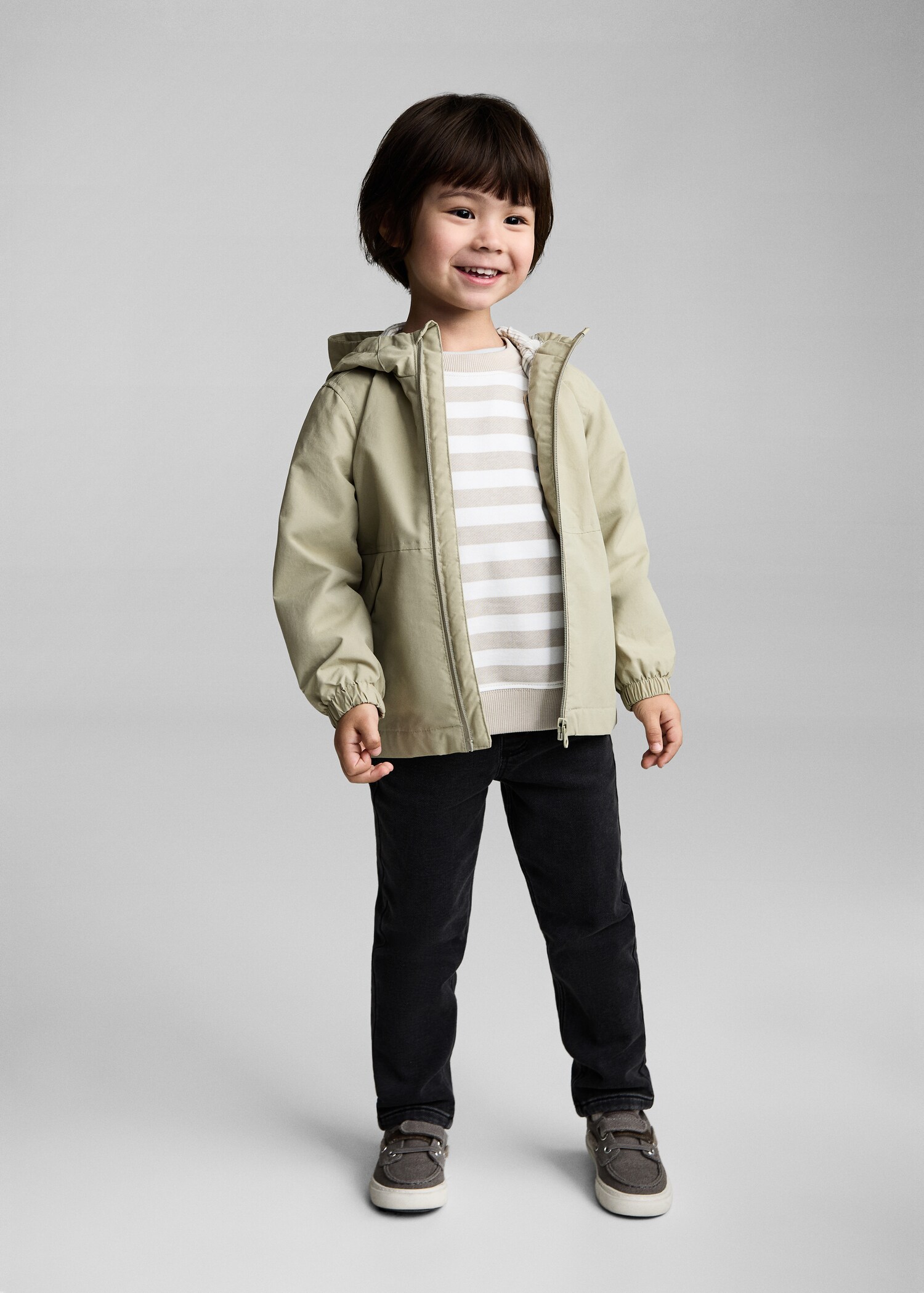 Quilted hooded parka - General plane