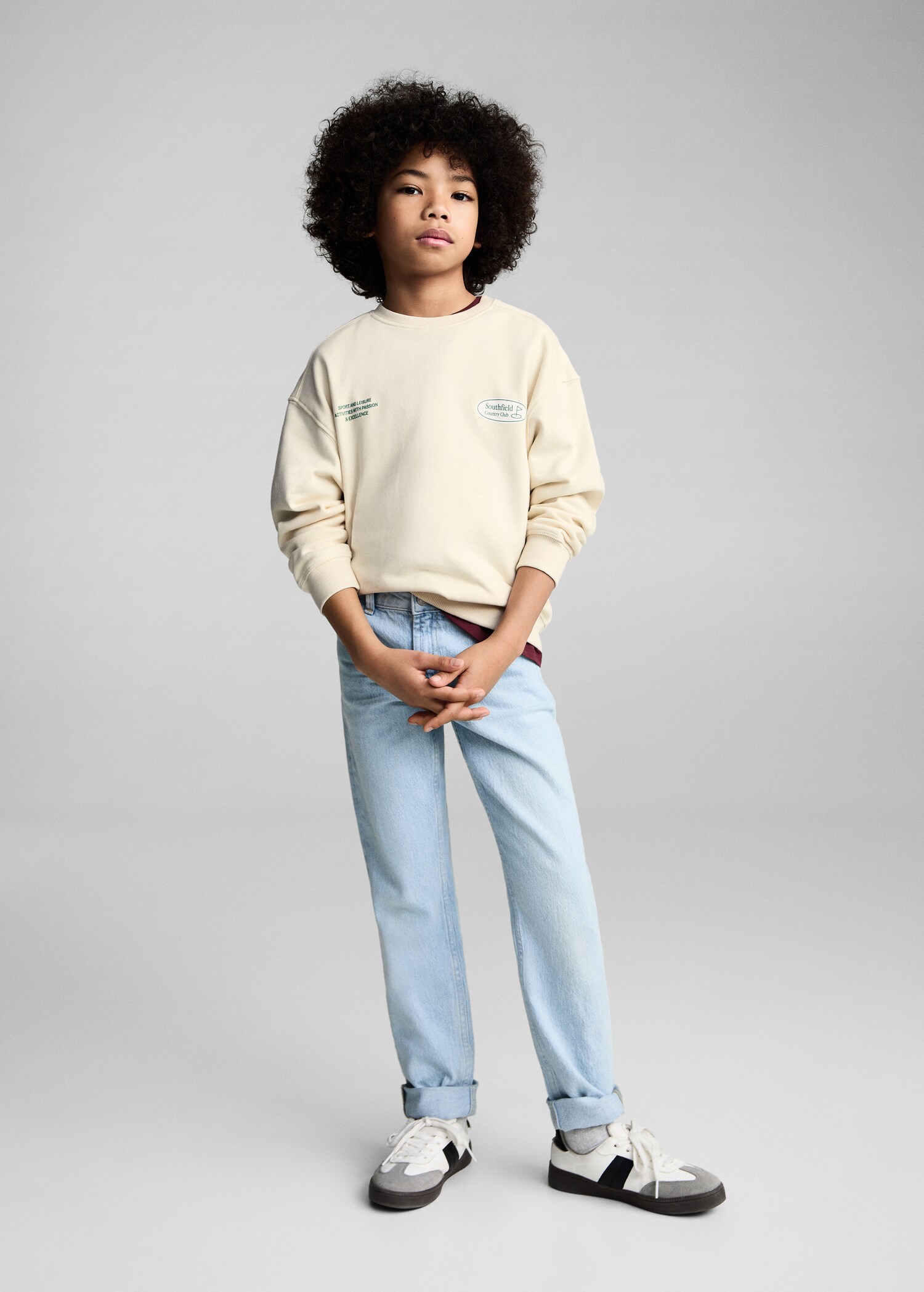 Printed cotton sweatshirt - General plane